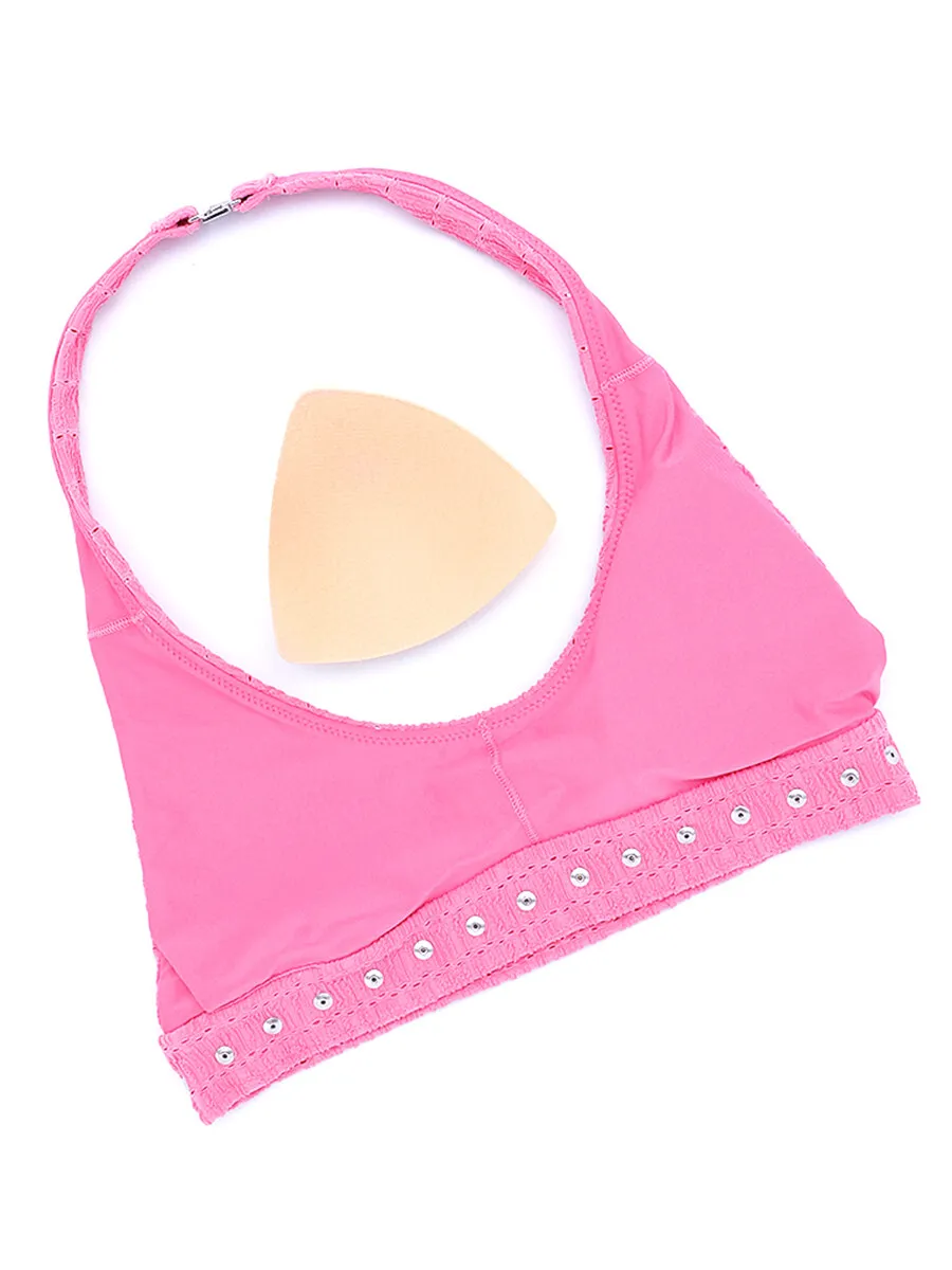 SABINA SWIM SS 24 Liara Swim Top - Hot Pink