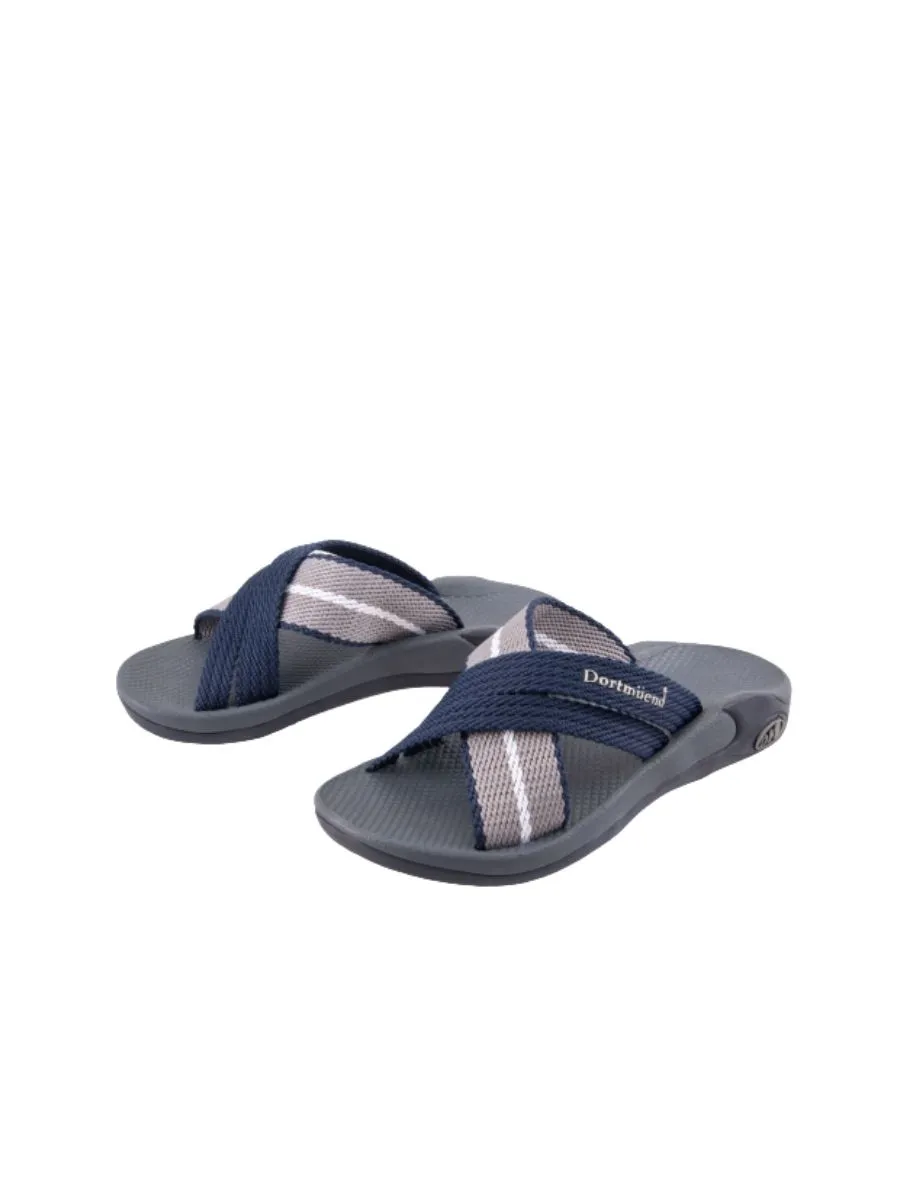 DORTMUEND Navy Blue-Grey - The Orthotics Sandals CC211-1528