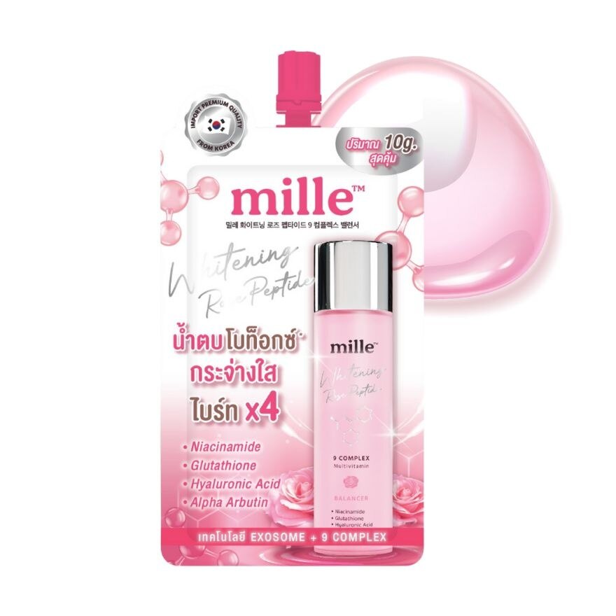 Mille Whitening Rose Peptide 9 Complex Balancer 10g.