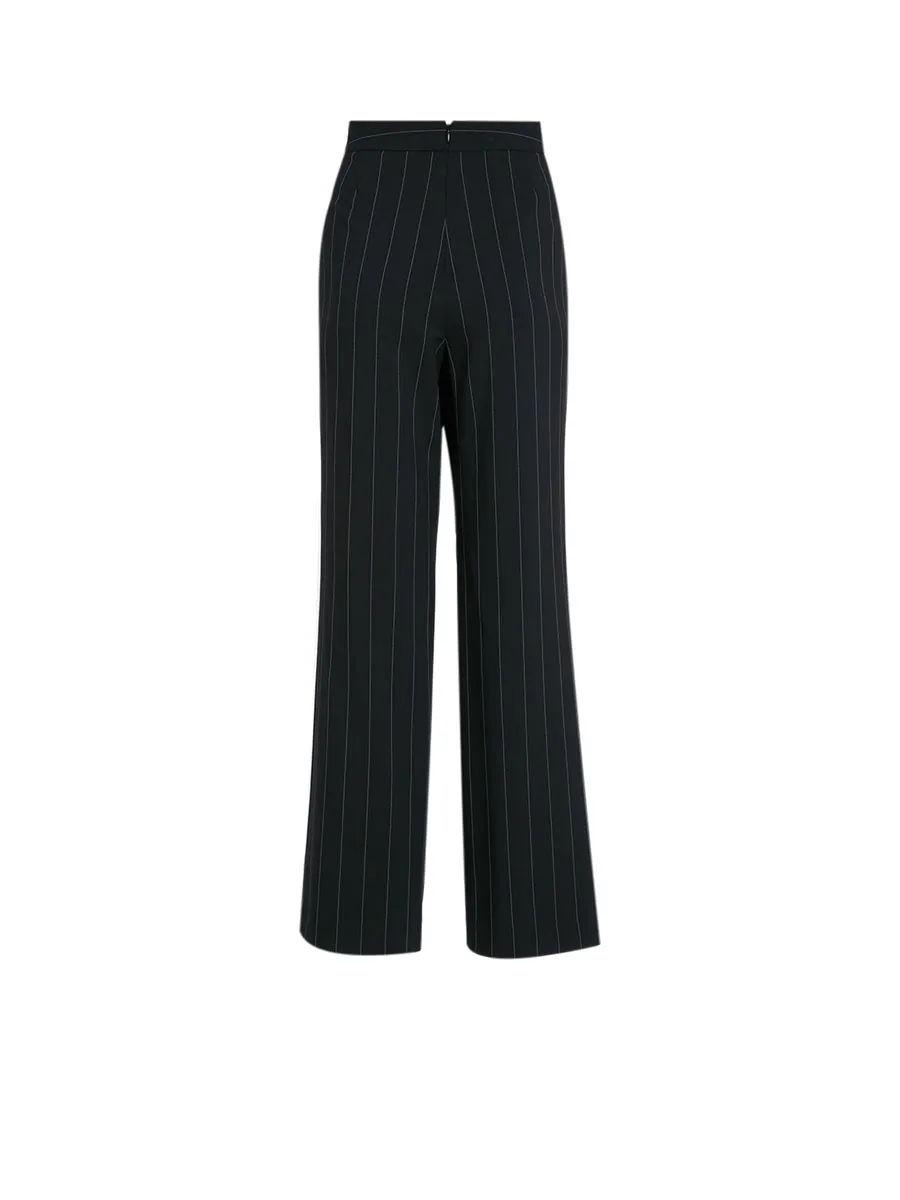MONARCH Pin-stripe Straight Pants M97PLSTLP0B5143BK Black