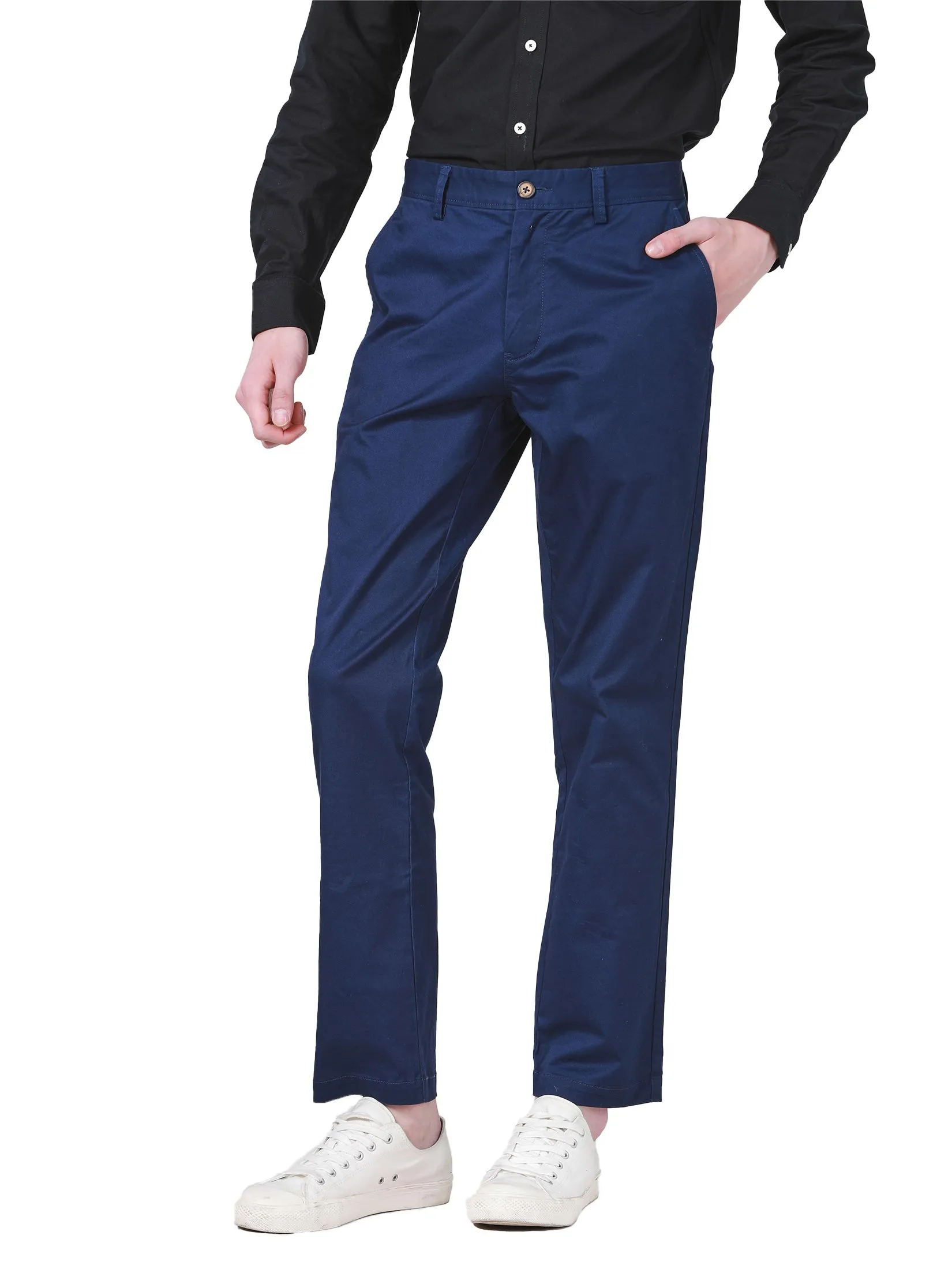 JOHN HENRY Men's Pants (Slim Fit) ESSENTIALS Navy