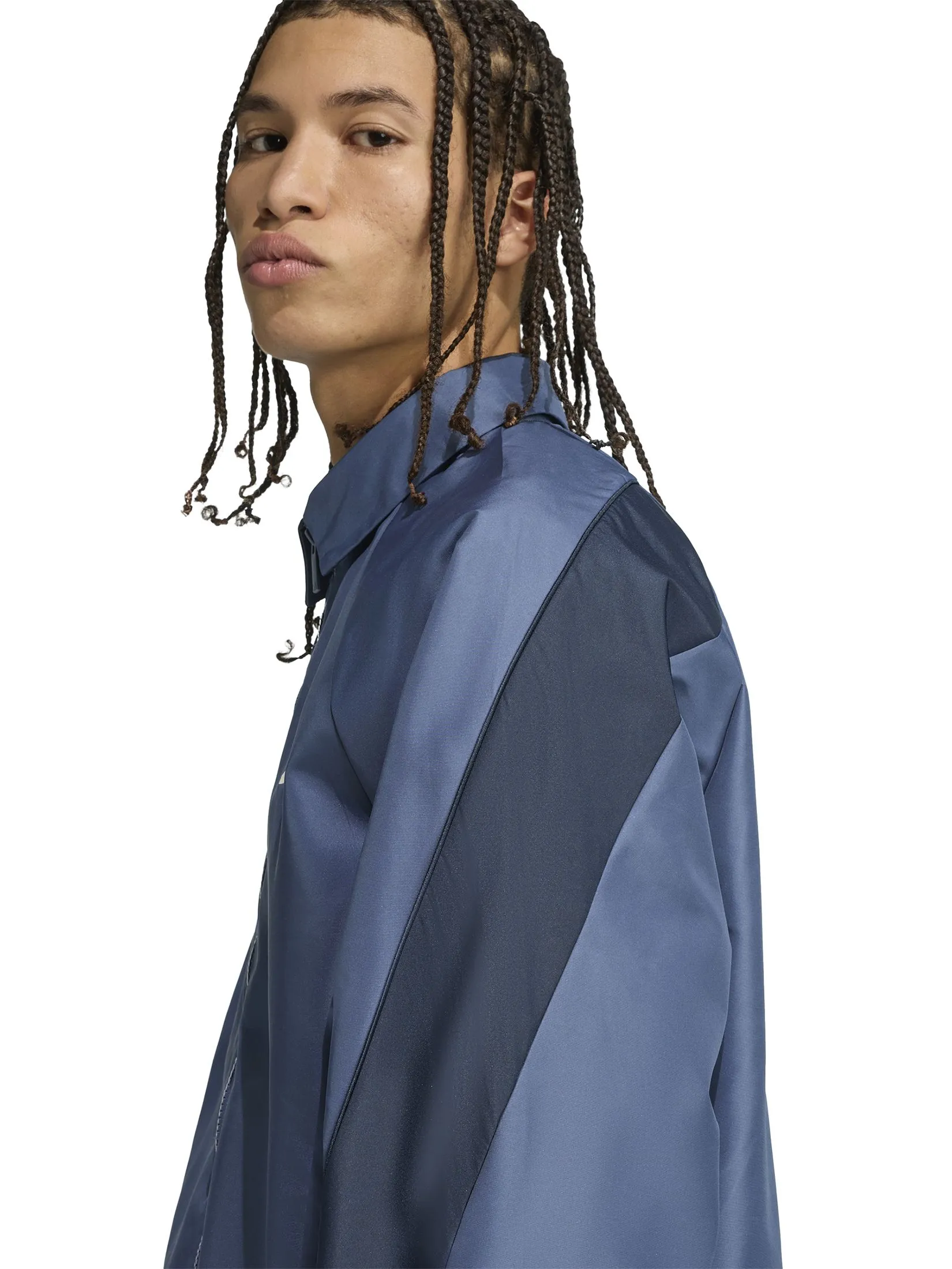 ADIDAS Men Tracktop Stadium JZ6432 Blue / Preloved Ink / Off White / Aurora Ink