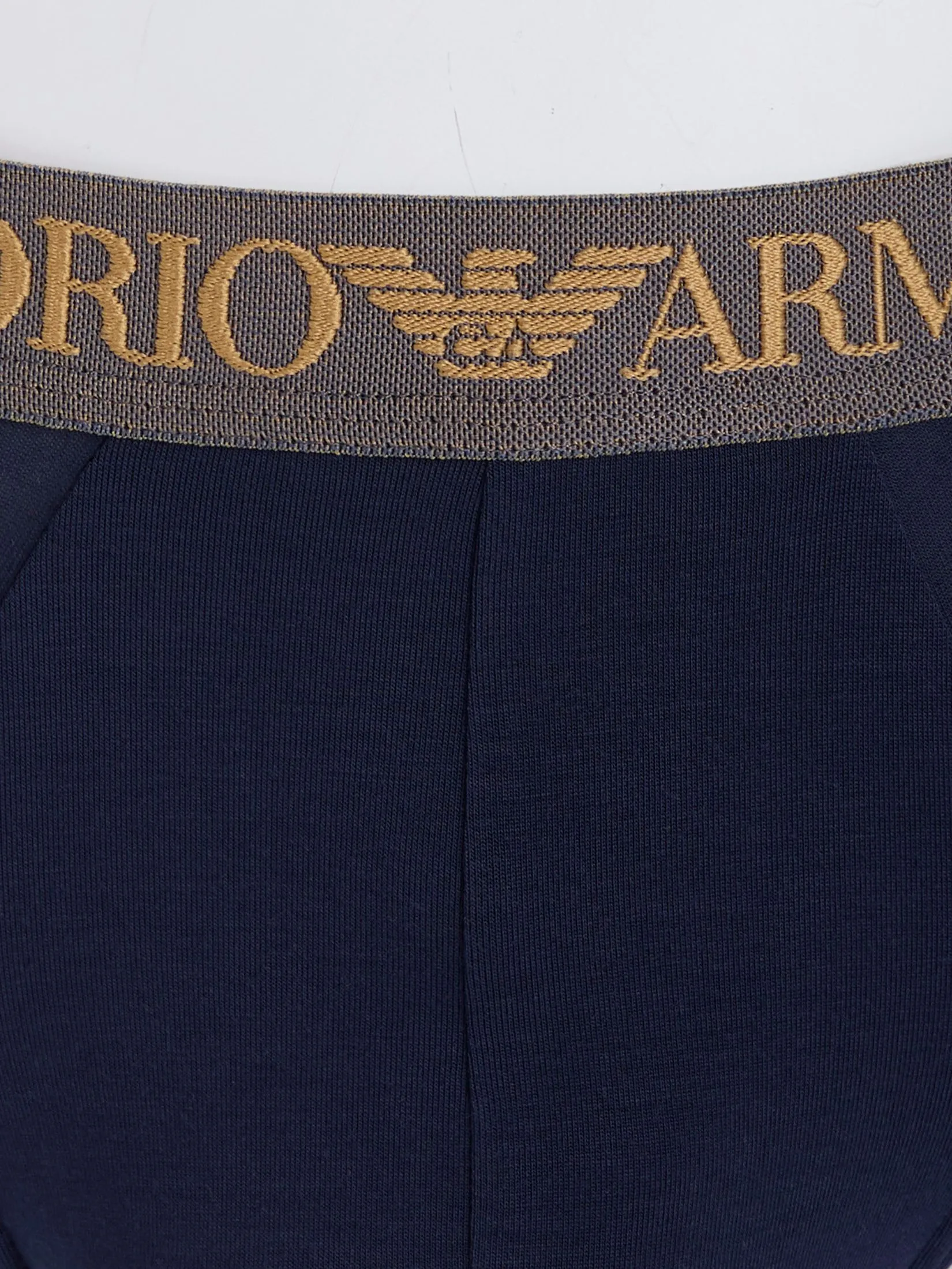 EMPORIO ARMANI Men Underwear Brief 2 Pack SS25 M0079 White / Armani Blu