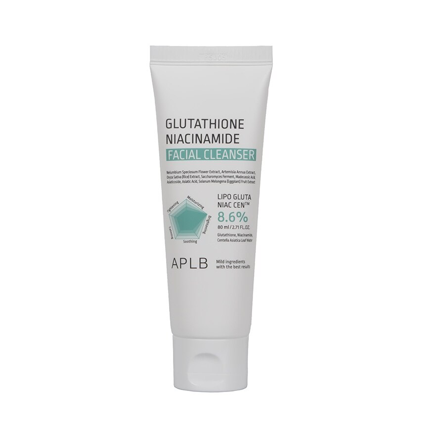 APLB Glutathione Niacinamide Facial Cleanser 80 Ml. - White