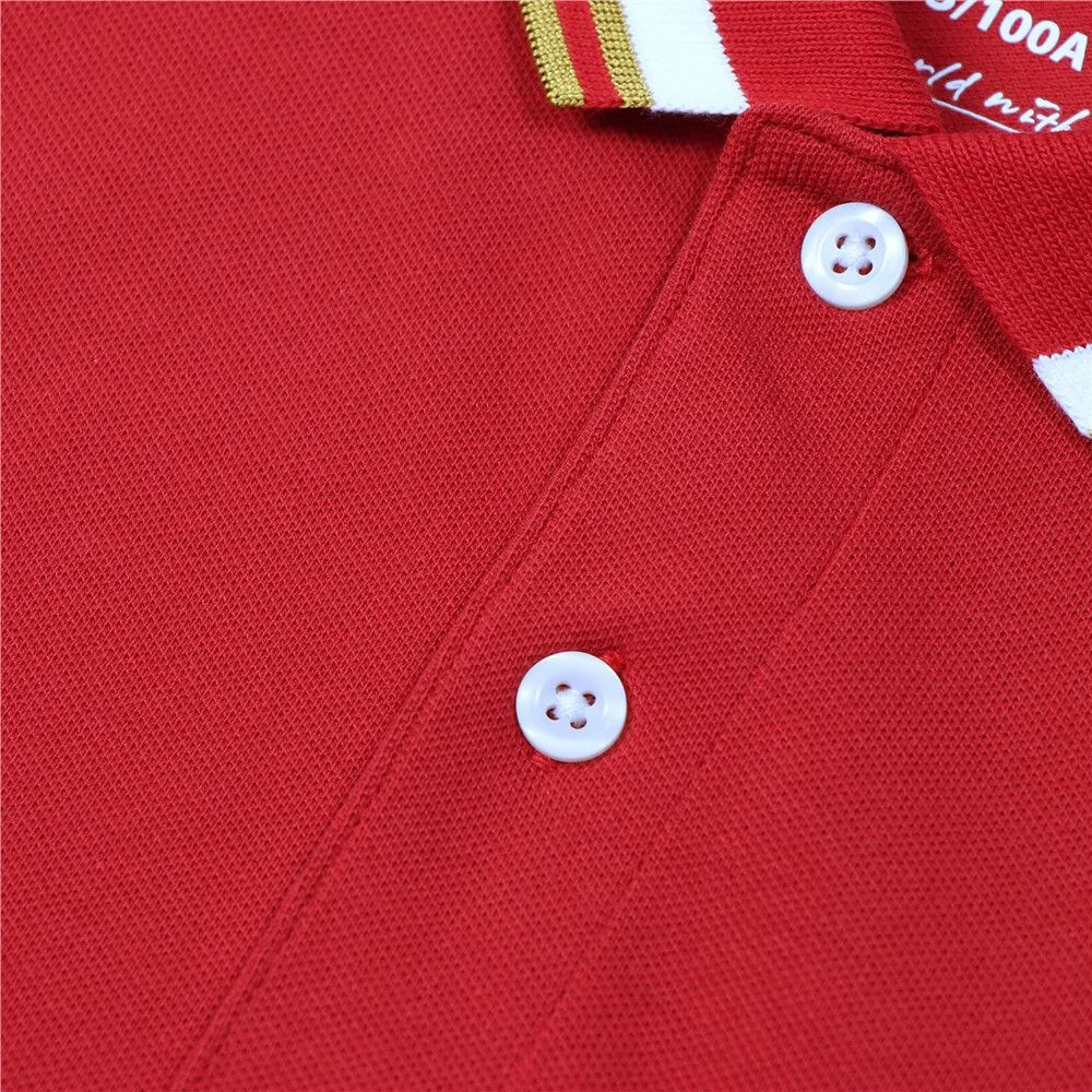 GIORDANO Red Men's Solid Polo