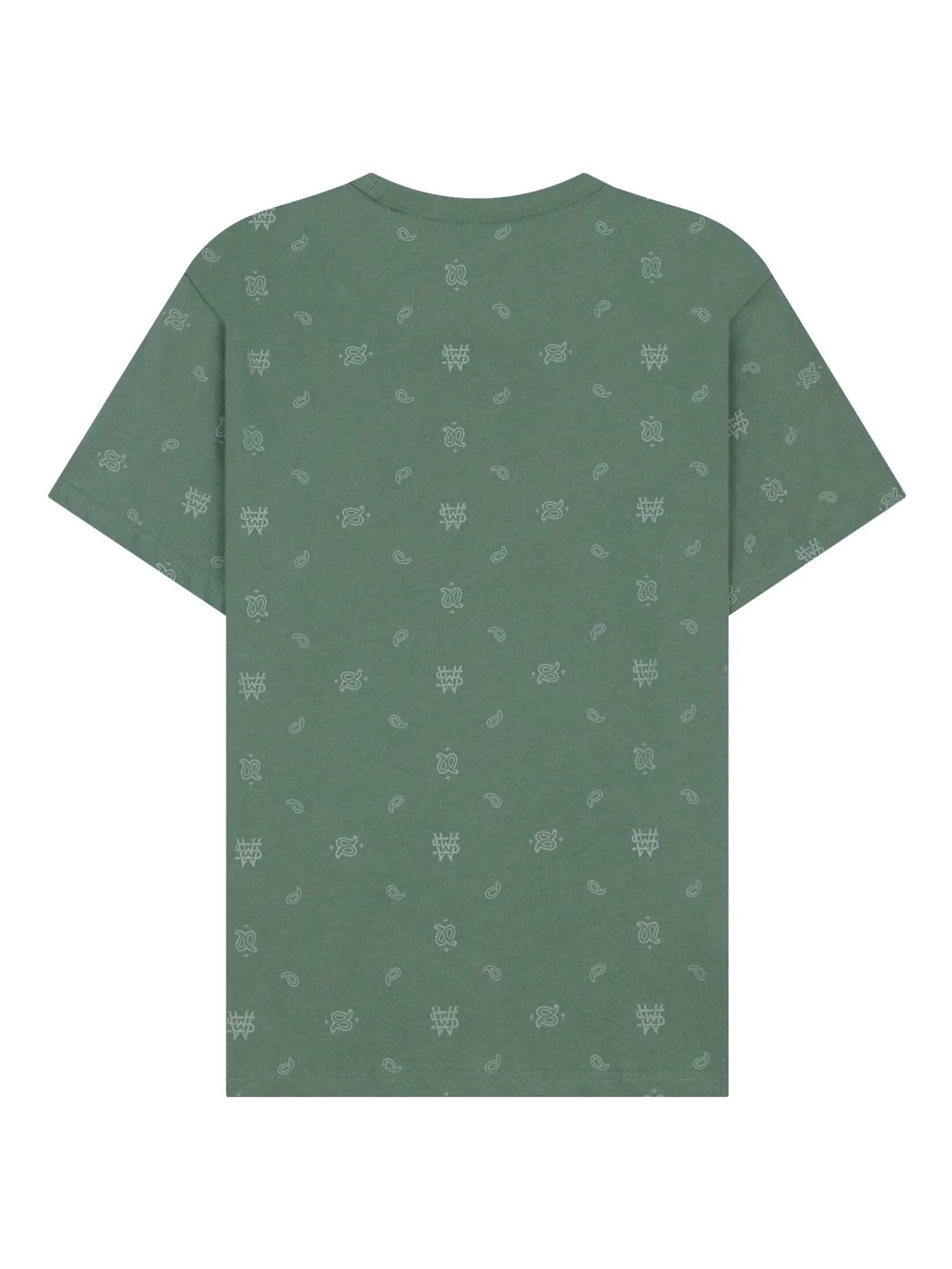 GIORDANO Men's Jersey All Over Printed Tee (WWS)Duck green