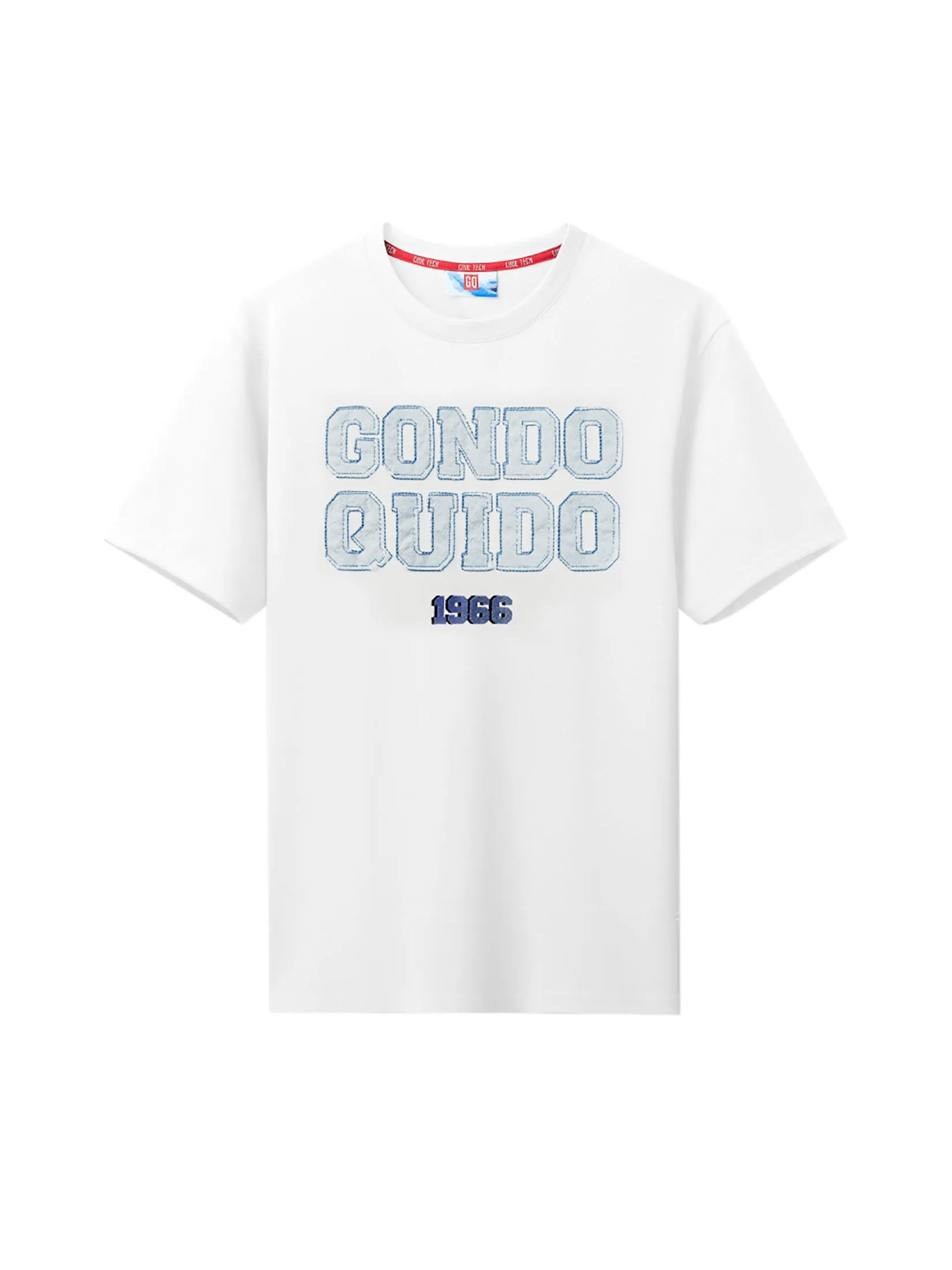 GQ Men T-Shirt Short Sleeves CTJ Cool Tech 502984 White