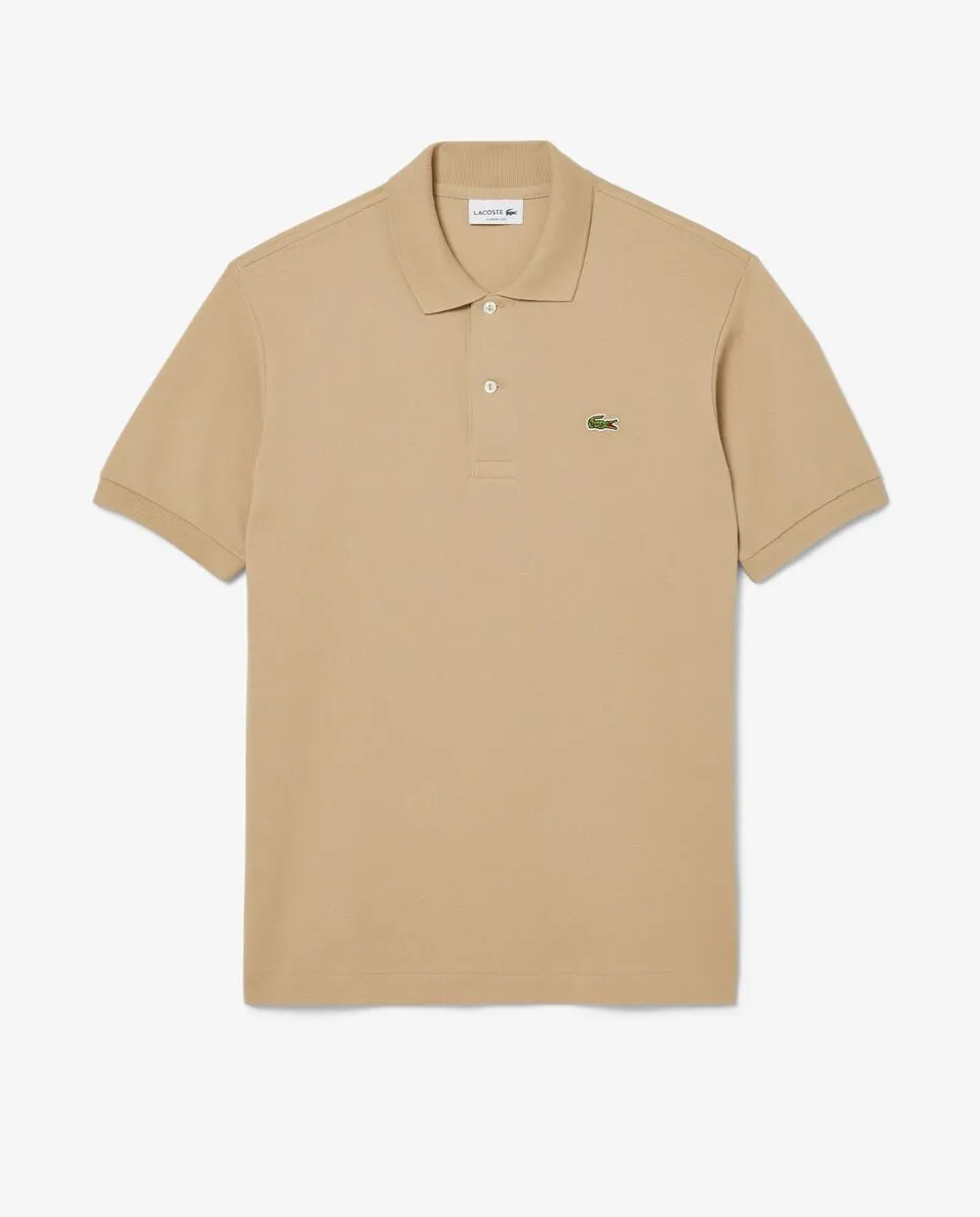 LACOSTE Classic Fit L.12.12 Original Piqu  Polo Shirt Beige