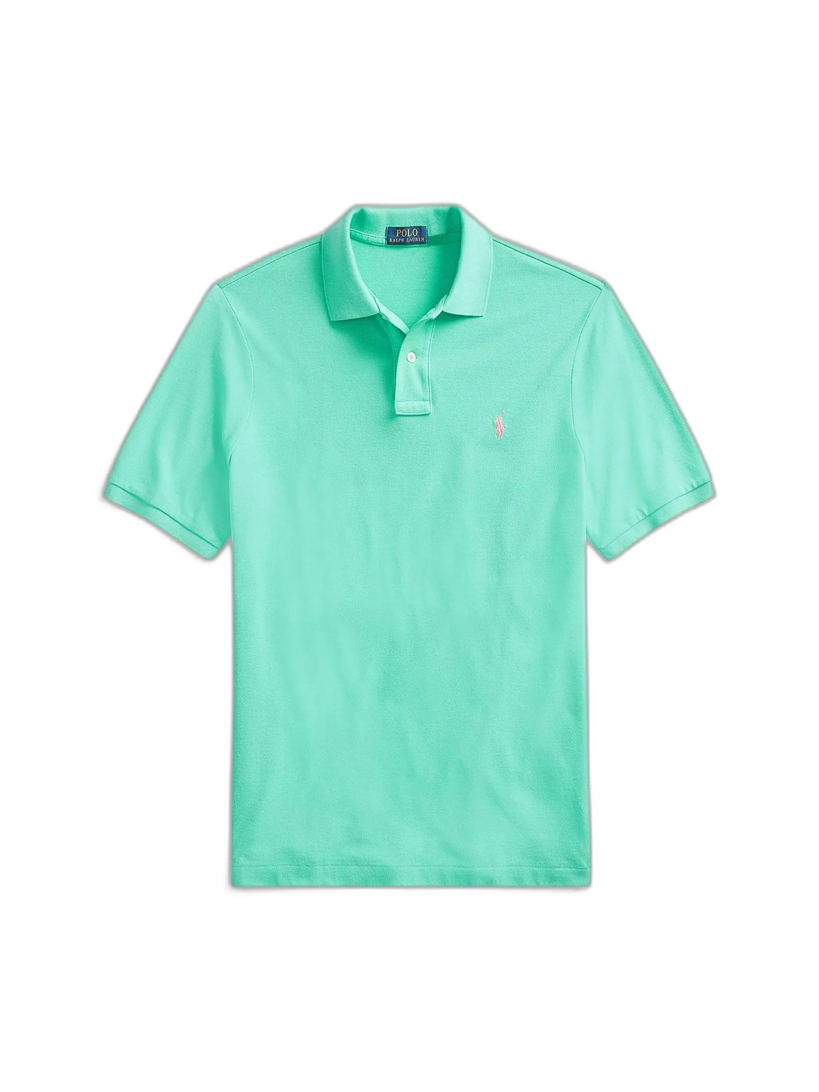 POLO RALPH LAUREN Polo Ralph Lauren  Custom Slim Fit Mesh Polo SUNSET GREEN/C3125