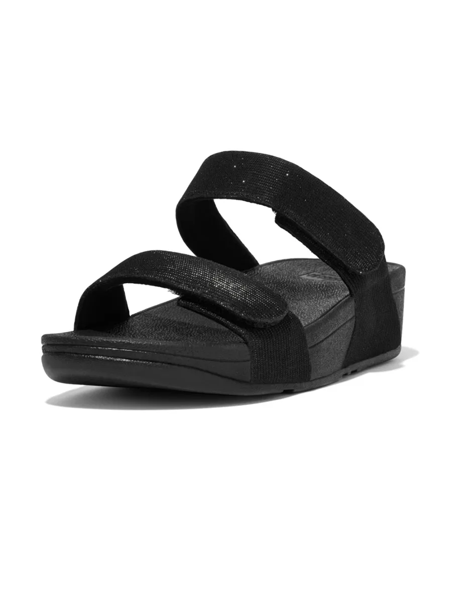 FitFlop™ WOMEN S LULU ADJUSTABLE SHIMMERLUX FZ9-090 BLACK