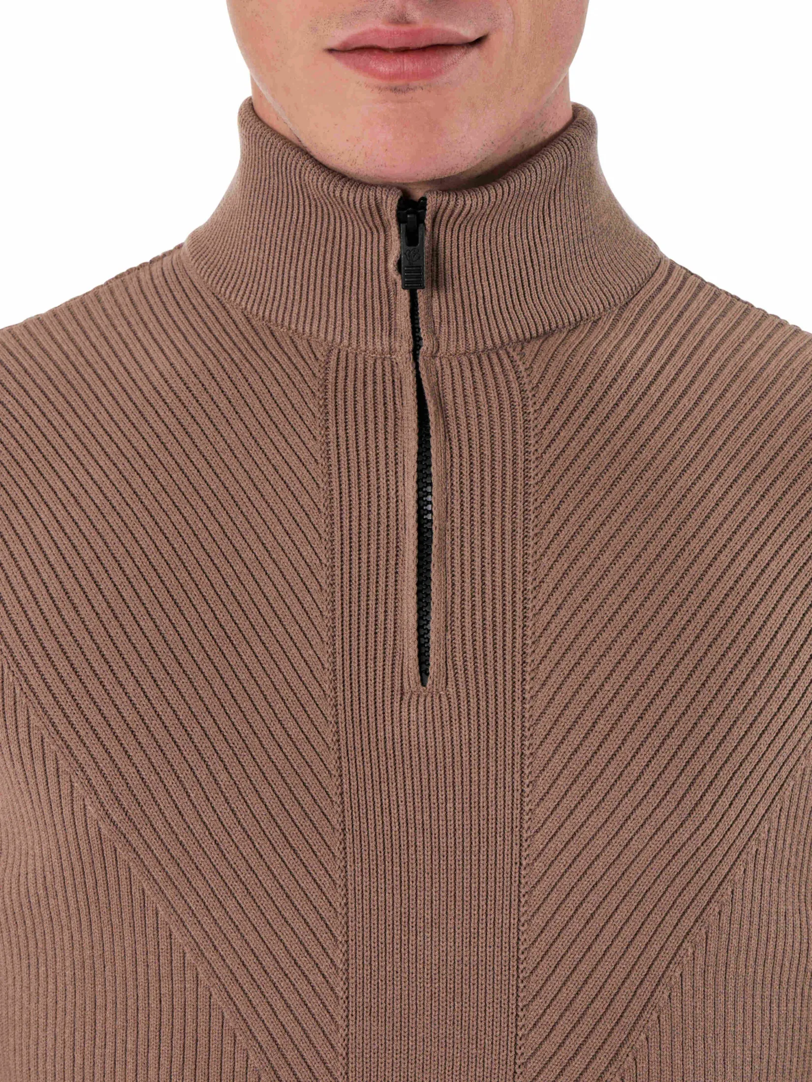 FUSALP NAGHY MEN KNIT SWEATER IN LOUTRE