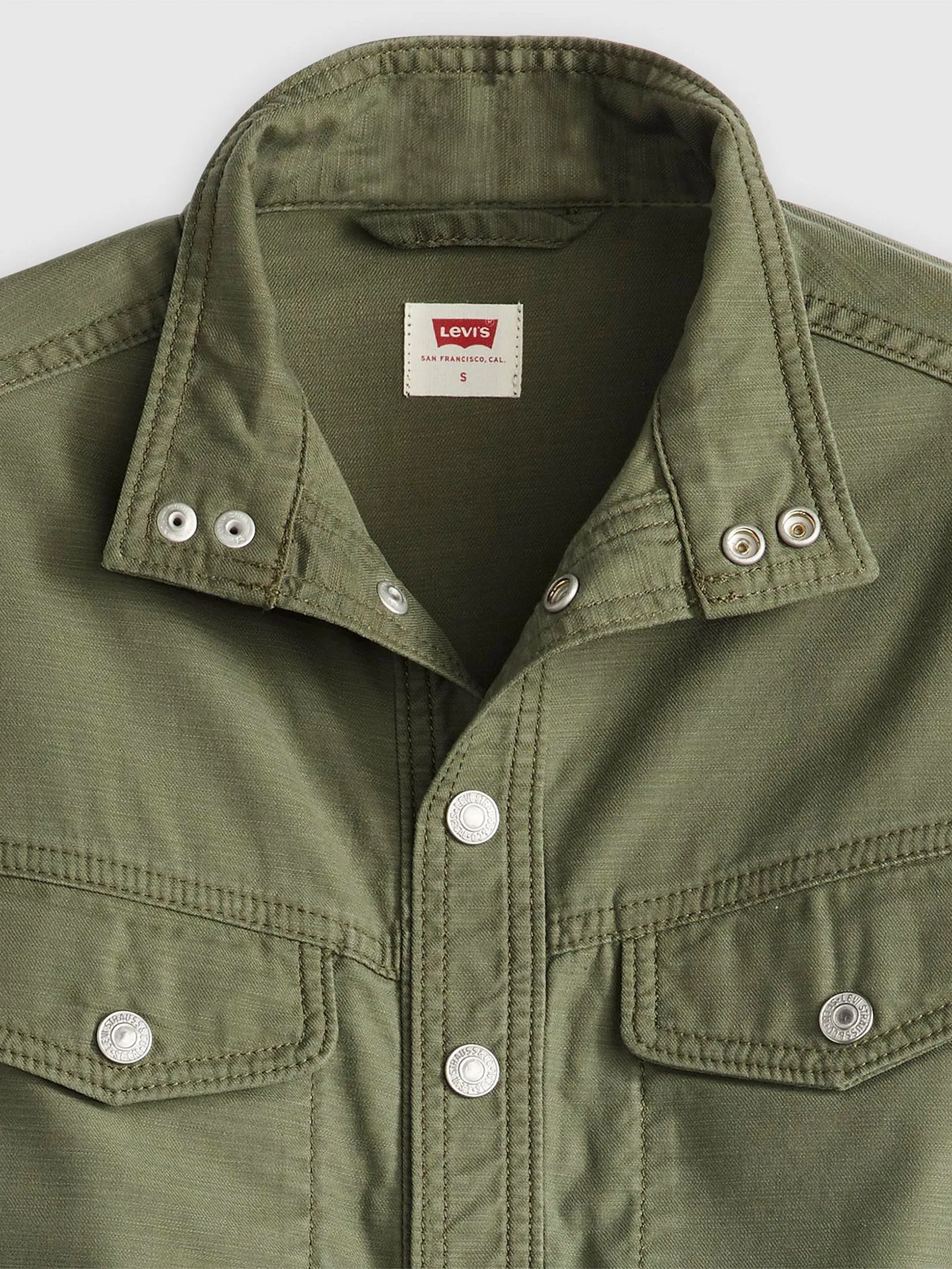 LEVI'S Women's Short-Sleeve Surplus Romper Green