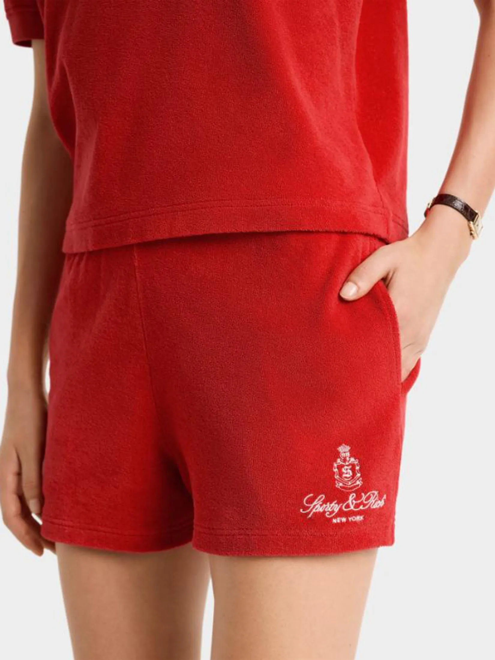 SPORTY & RICH Women Terry Short Vendome