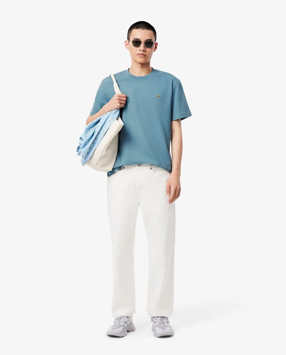 LACOSTE Cotton T-Shirt Blue