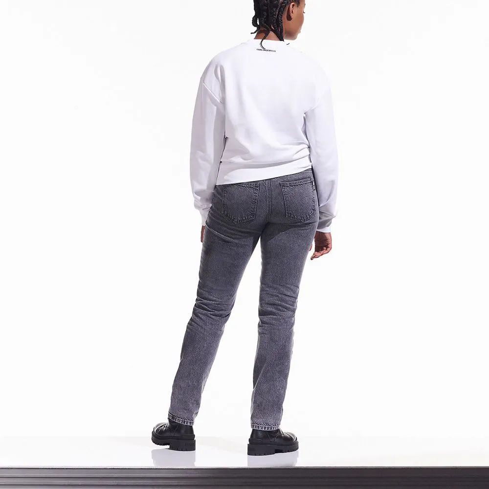 KARL LAGERFELD CARA LOVES KARL SWEATSHIRT WHITE