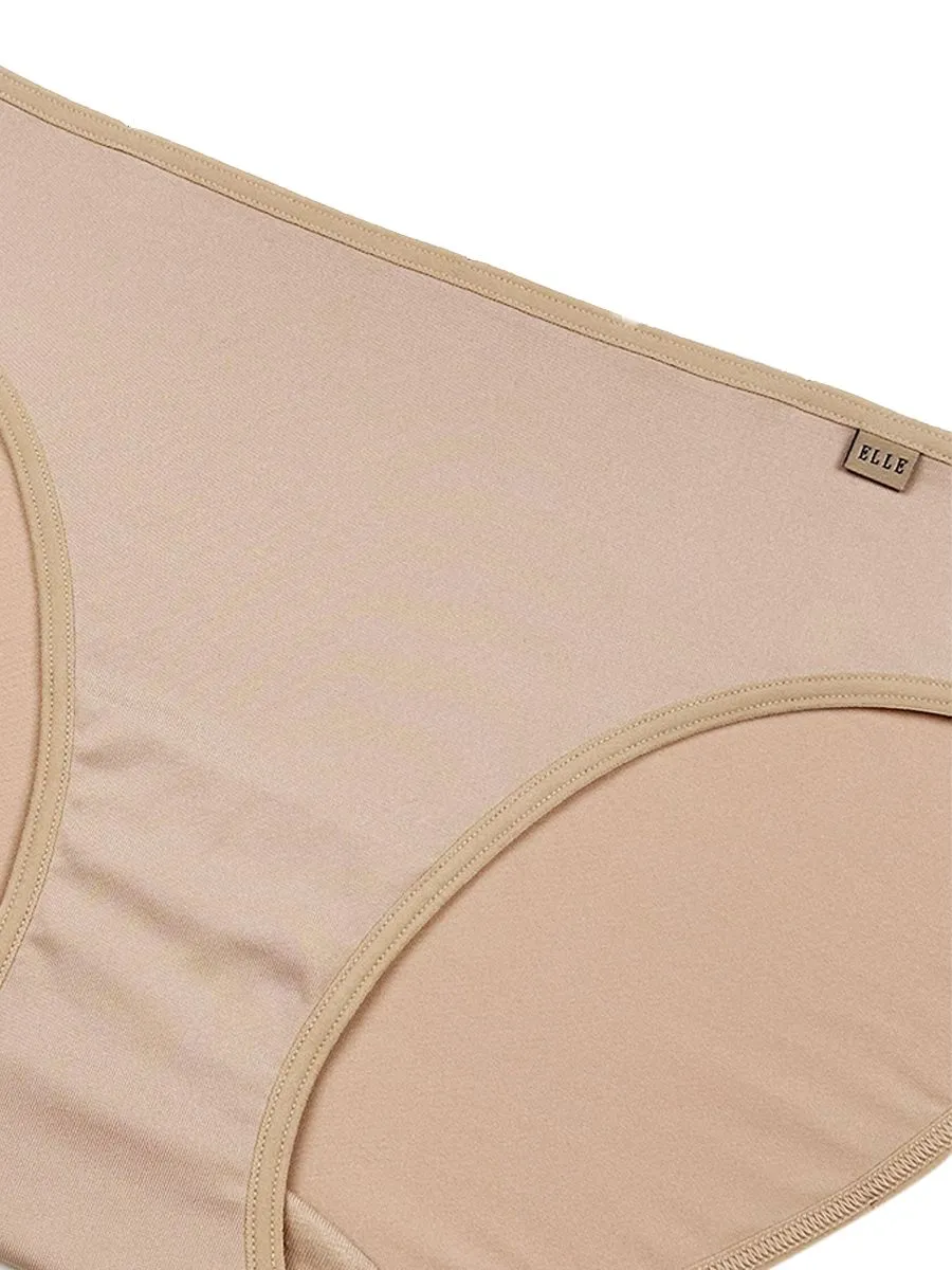 ELLE LINGERIE Women Bikini Lowrise Panties LU2867 - Beige