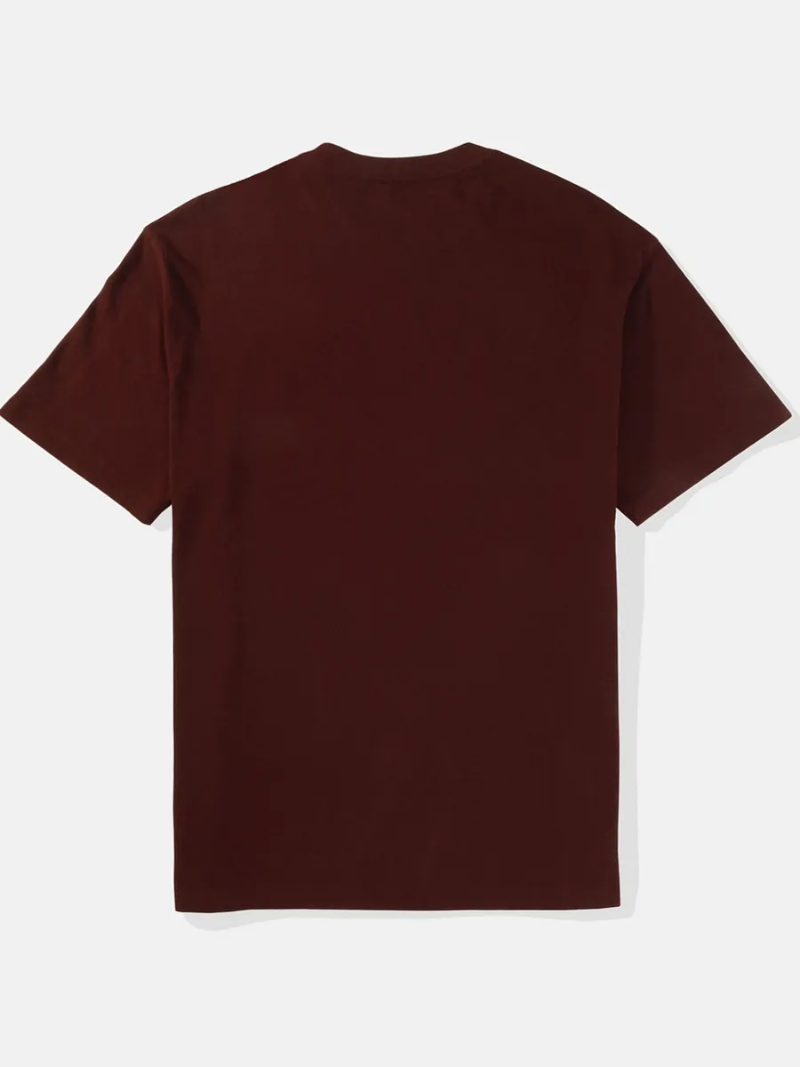 AMERICAN EAGLE MEN G SS SP2 SET IN TEE- PC DYE + SERIOUSLY SOFT WASH 600 RED