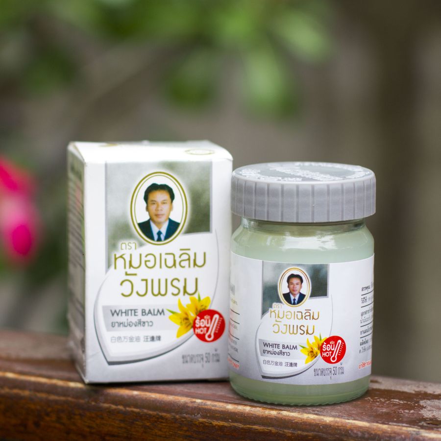 Согревающий белый бальзам Wang Prom 50 гр