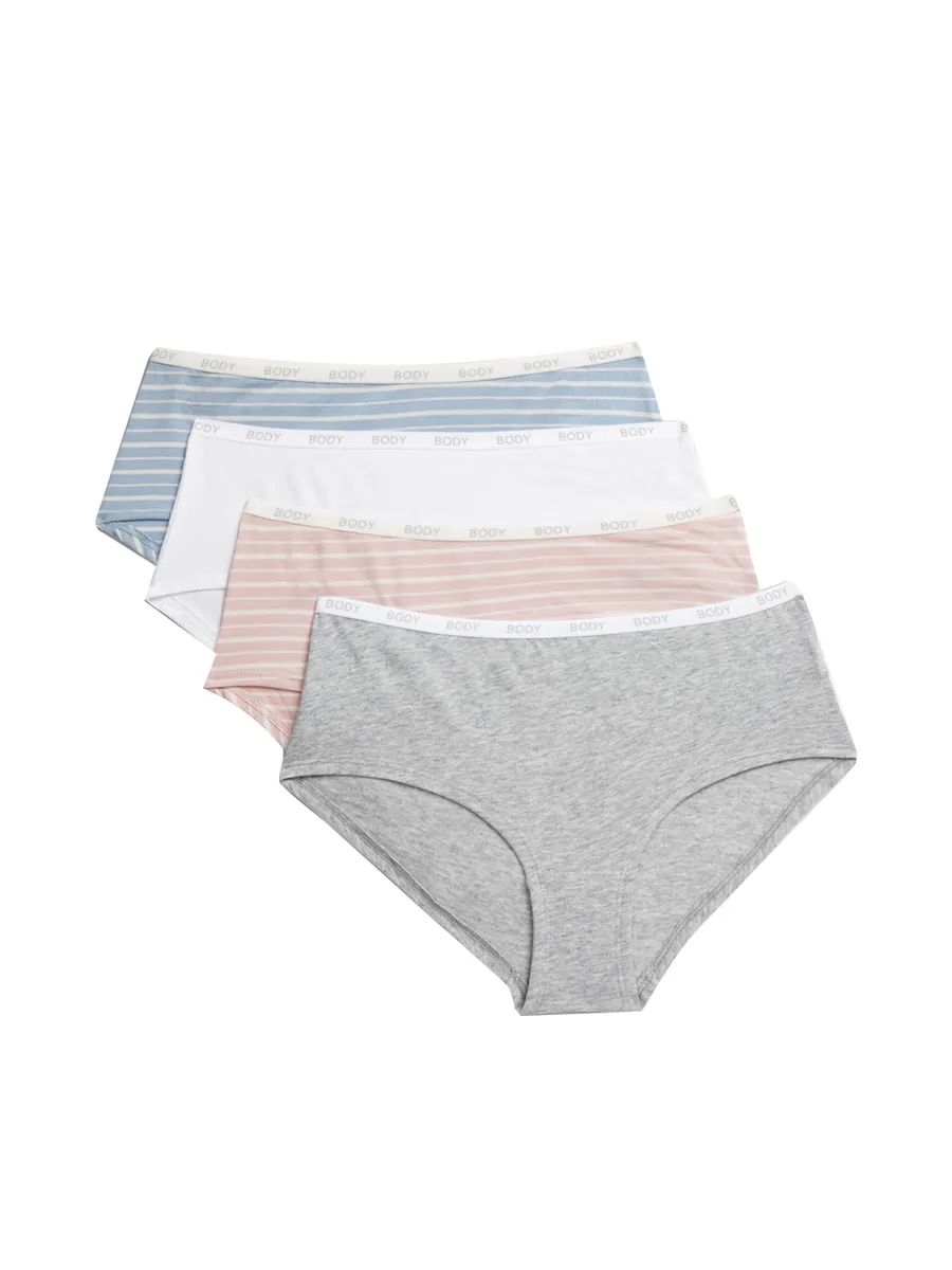 MARKS & SPENCER Women Shorts Cotton Rich Low Rise 4 Pk Multi-color