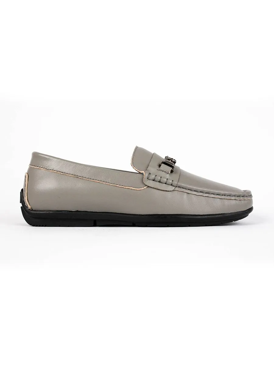 HEAVY Men's Loafer Lamb Skin VC Grey Size - 40 EU