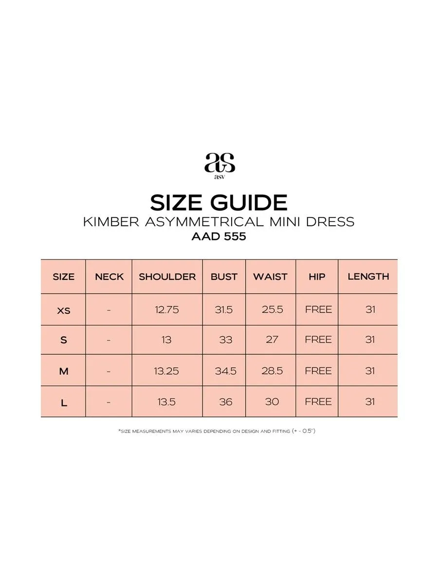 ASV ( SS24 )Kimber Asymmetrical Women Mini Dress Red