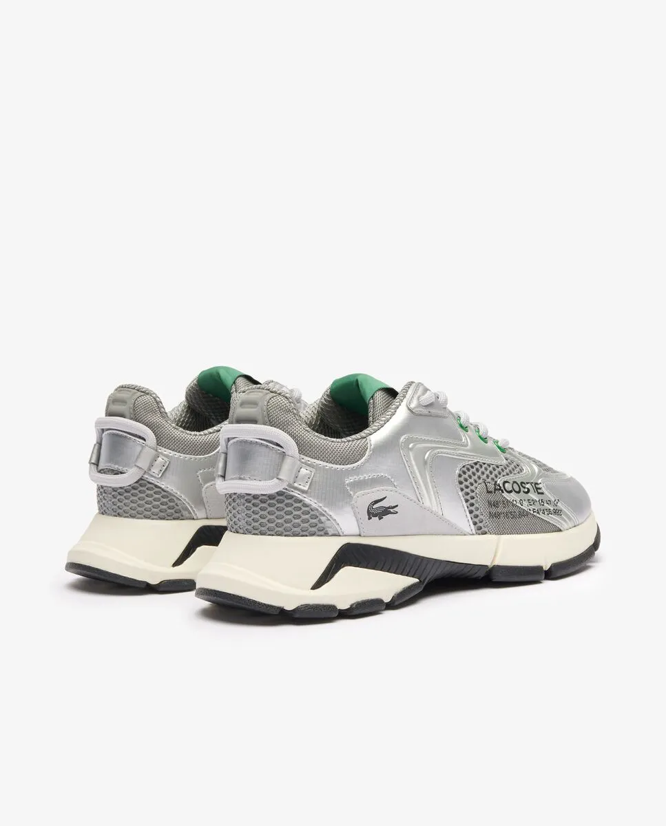LACOSTE Men’s L003 Neo Leather Logo Trainers Grey