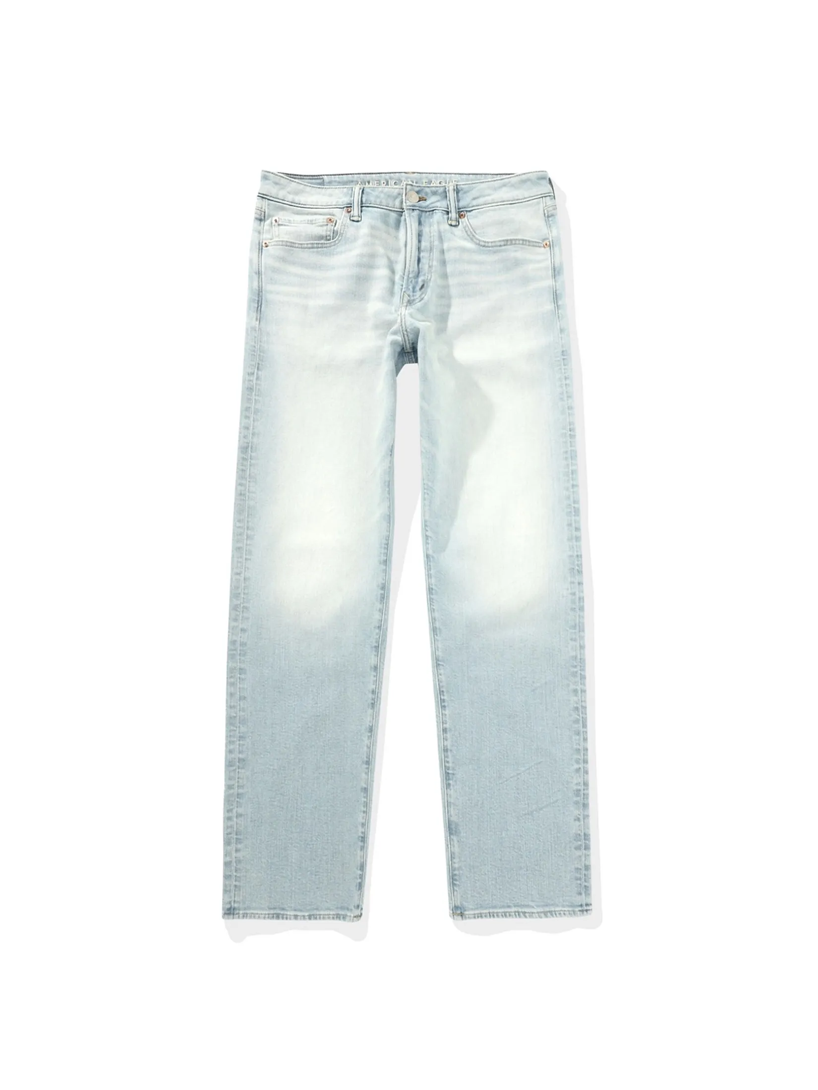 AMERICAN EAGLE MEN OPP LIGHT CLEAN ORIGINAL STRAIGHT 491 SILVER LIGHT BLUE