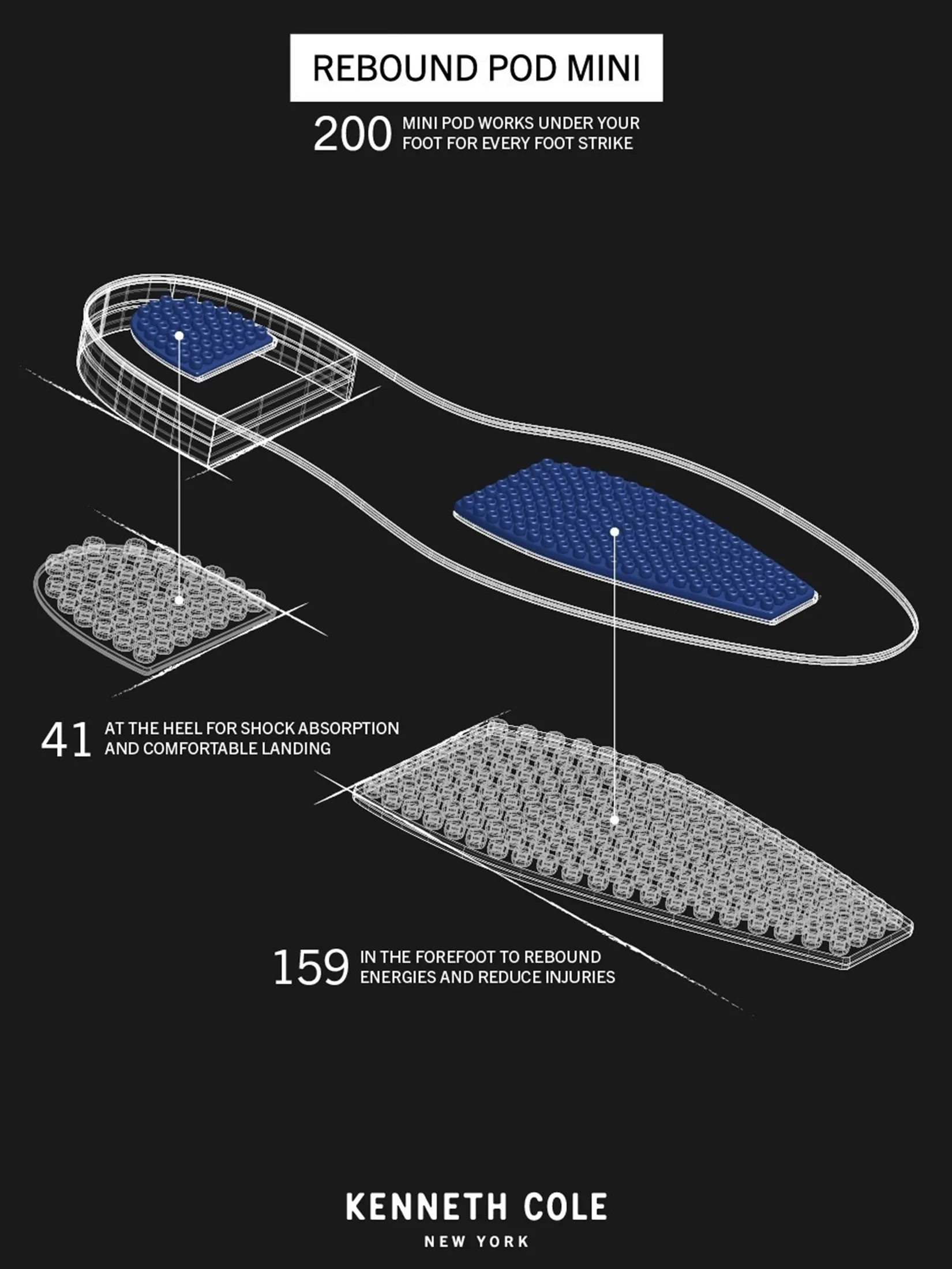 KENNETH COLE MEN DRESS SHOES REBOUNDPOD LACE UP PT / COGNAC