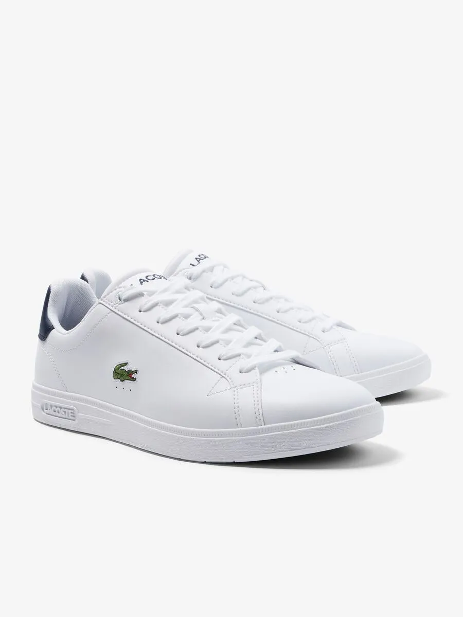 LACOSTE White Men’s Lacoste Graduate Pro Leather Trainers