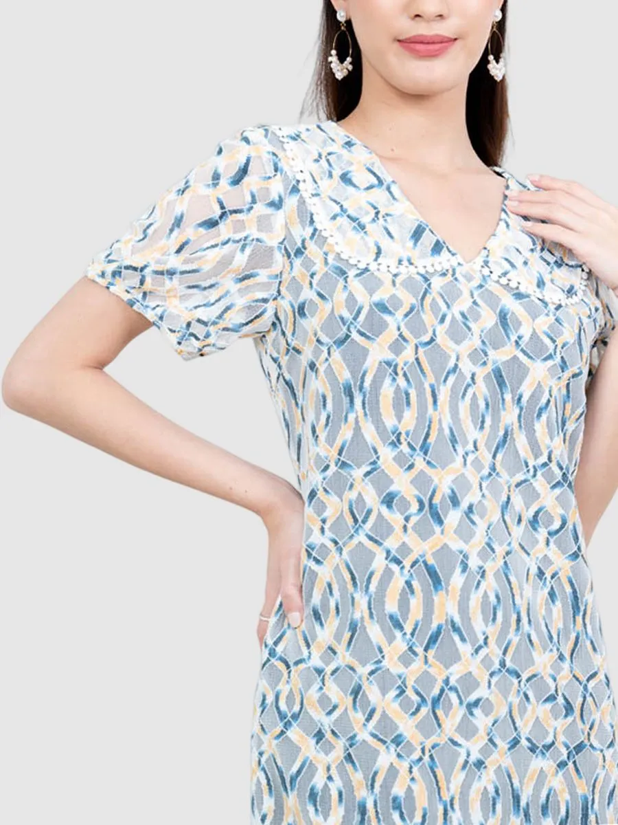 AMILA Women  Dress Rachel Lace Cream