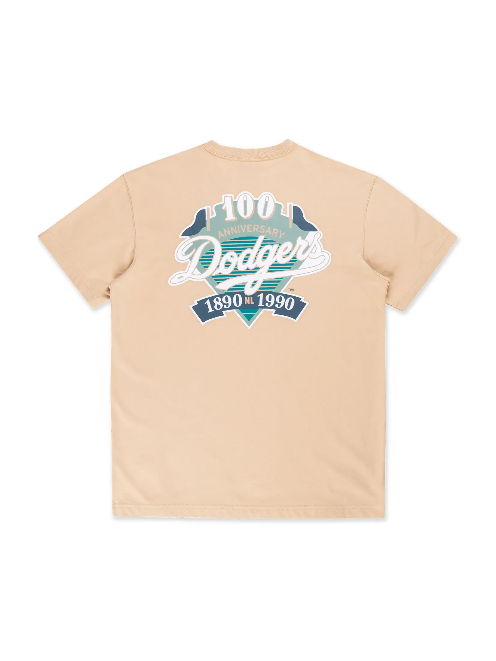 NEW ERA UNISEX SHORT SLEEVE TEE 59FIFTY PACK - SEAGLASS LOS ANGELES DODGERS CO OAT MILK