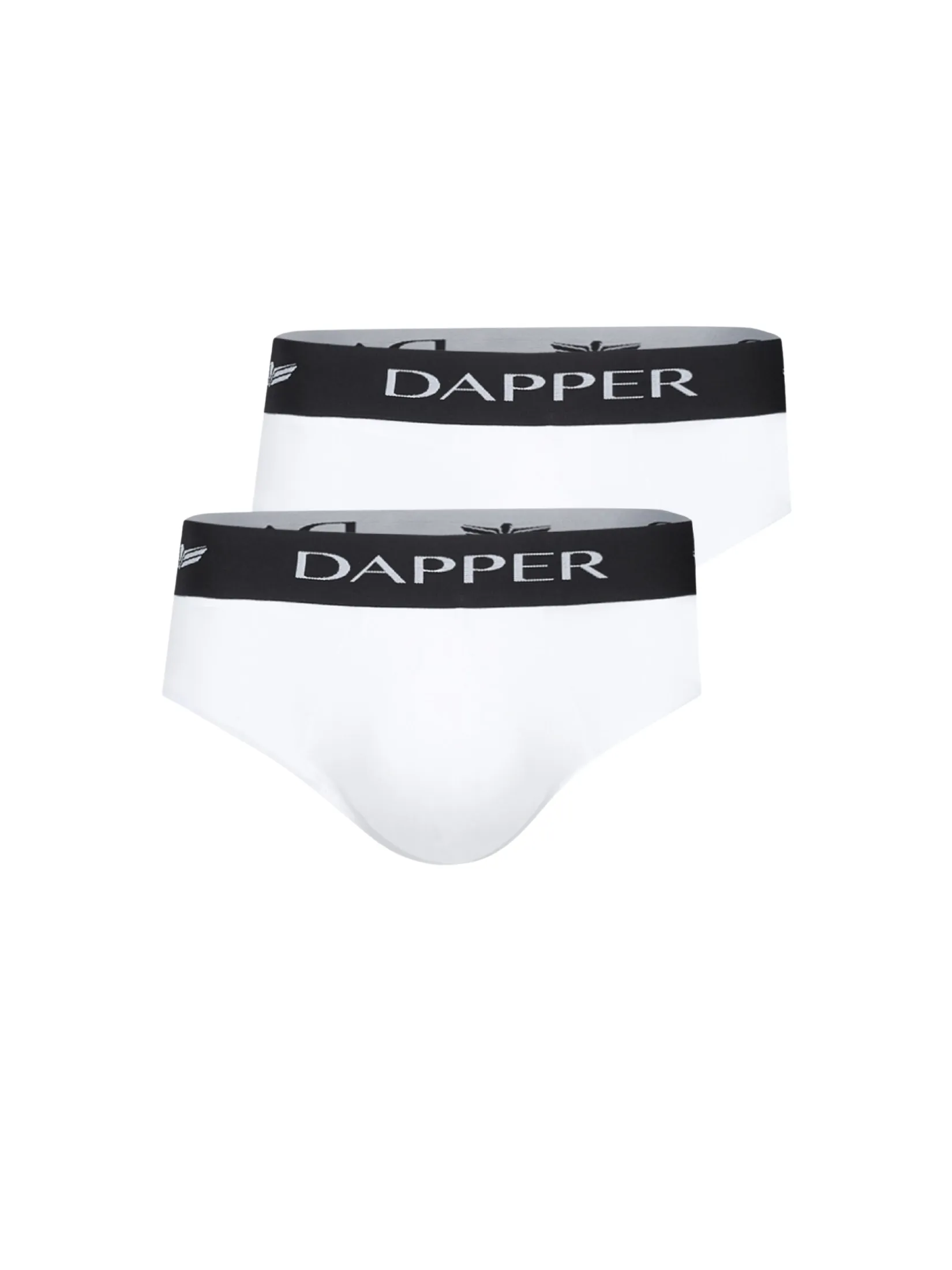 DAPPER DAPPER Iconic Pima Cotton Briefs White (Pack 2 Pcs.)
