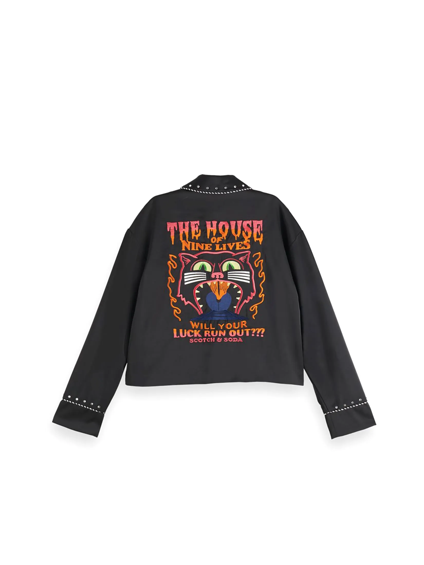 SCOTCH&SODA Women Jacket Souvenir Embroidery Black