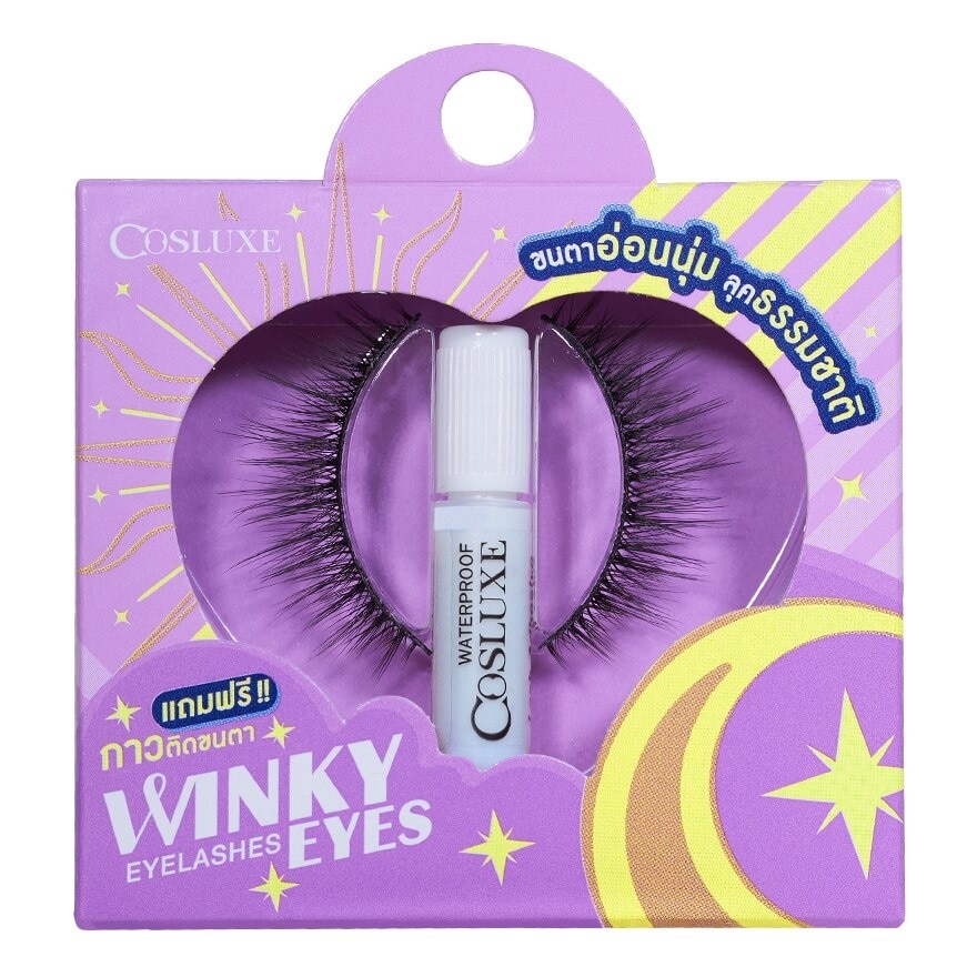 Cosluxe Winky Eyes Eyelashes 1Pair With Adhesive C-01 - C-01