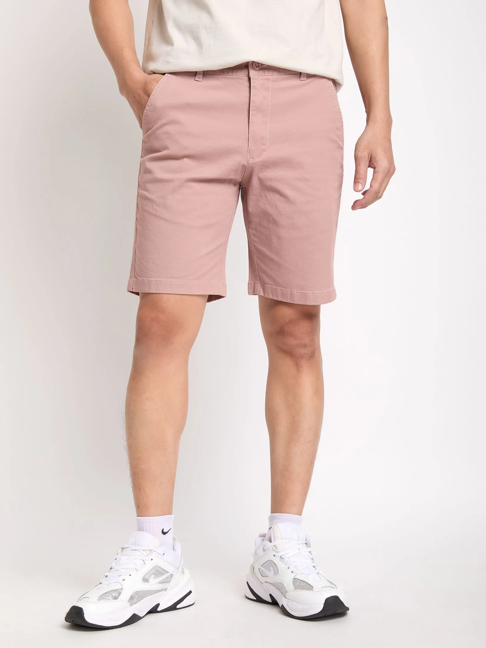 PACIFIC UNION Men Chino Shorts Basic Regular Fit