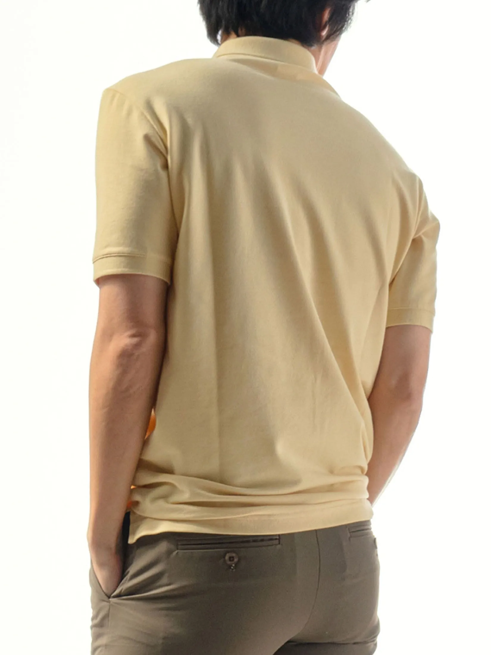 ERA-WON Men's Polo Slim Fit Art toy Collection Yellow