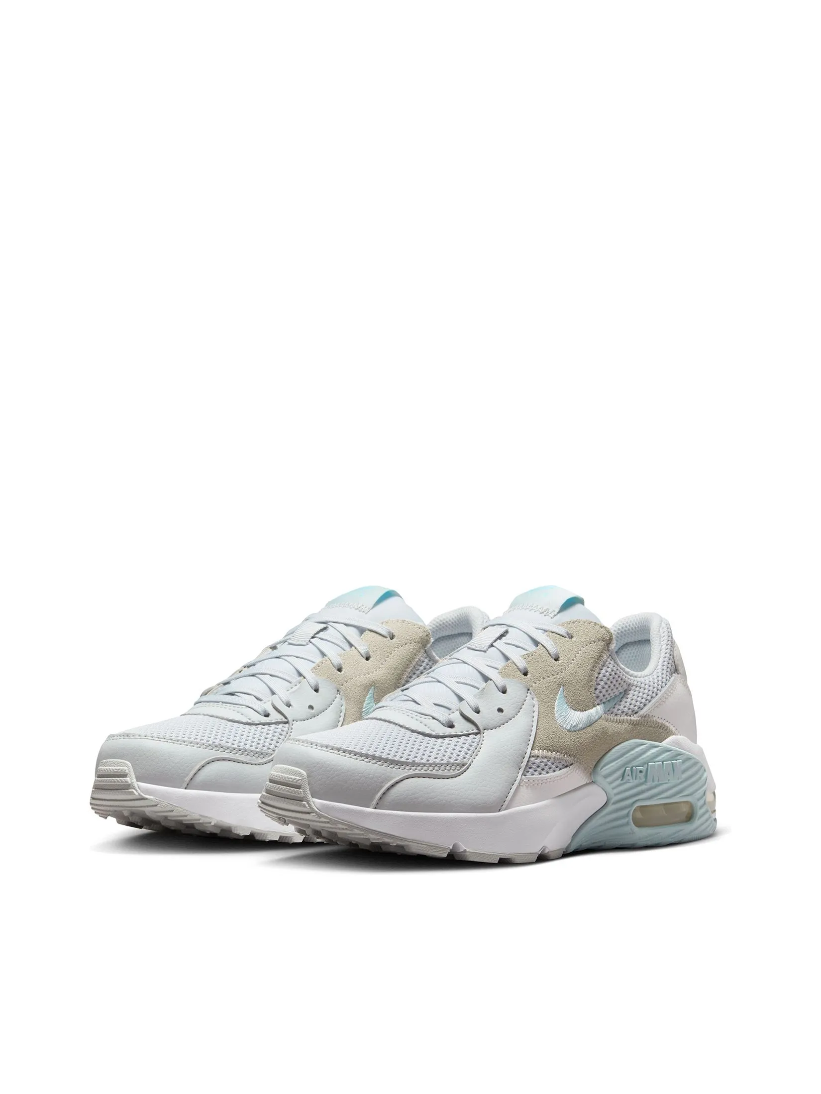 NIKE Women Sneakers Air Max Excee CD5432-013 Pure Platinum/Glacier Blue-Summit White