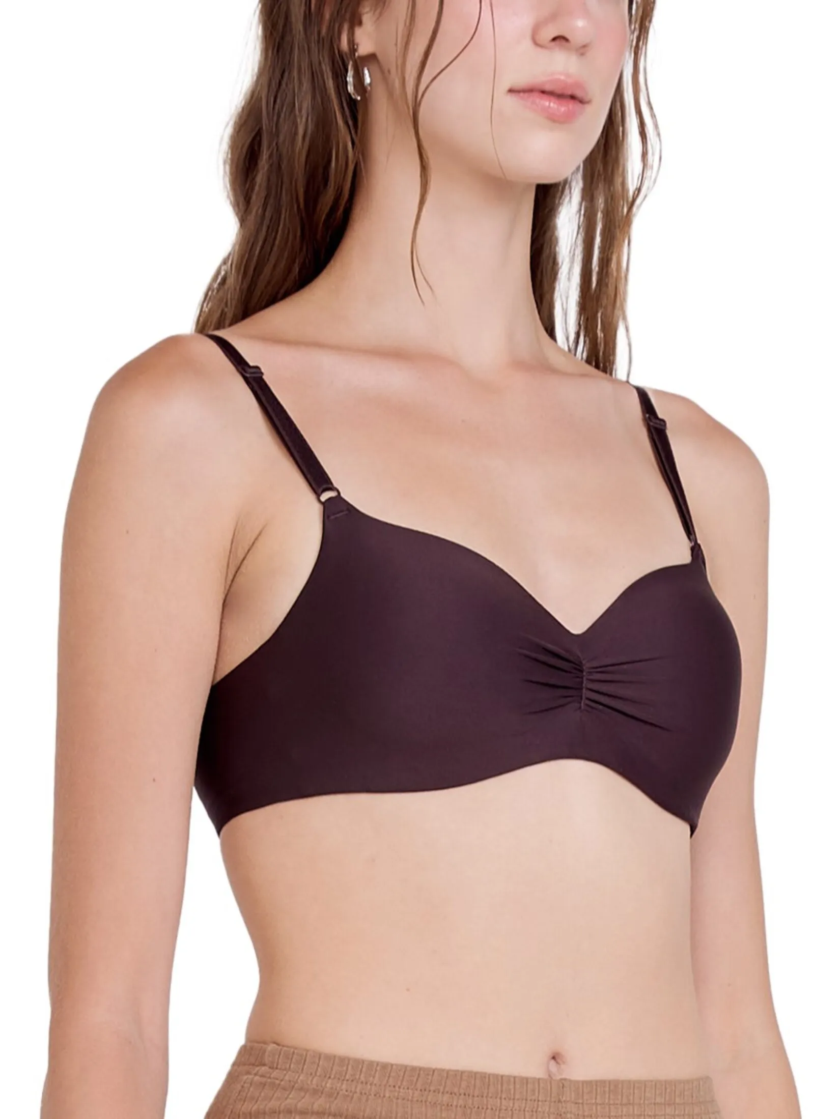 WACOAL Women Easy Matching Smart Size Bra Brown tan
