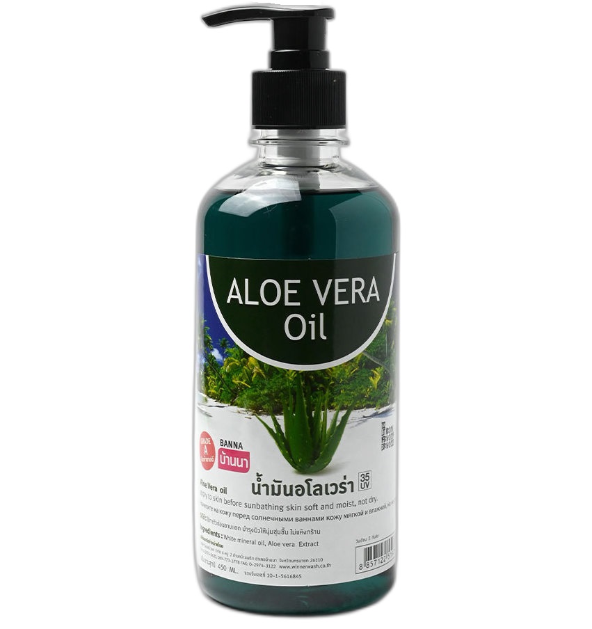 Масло для массажа с алое вера Banna 120 или 450 мл