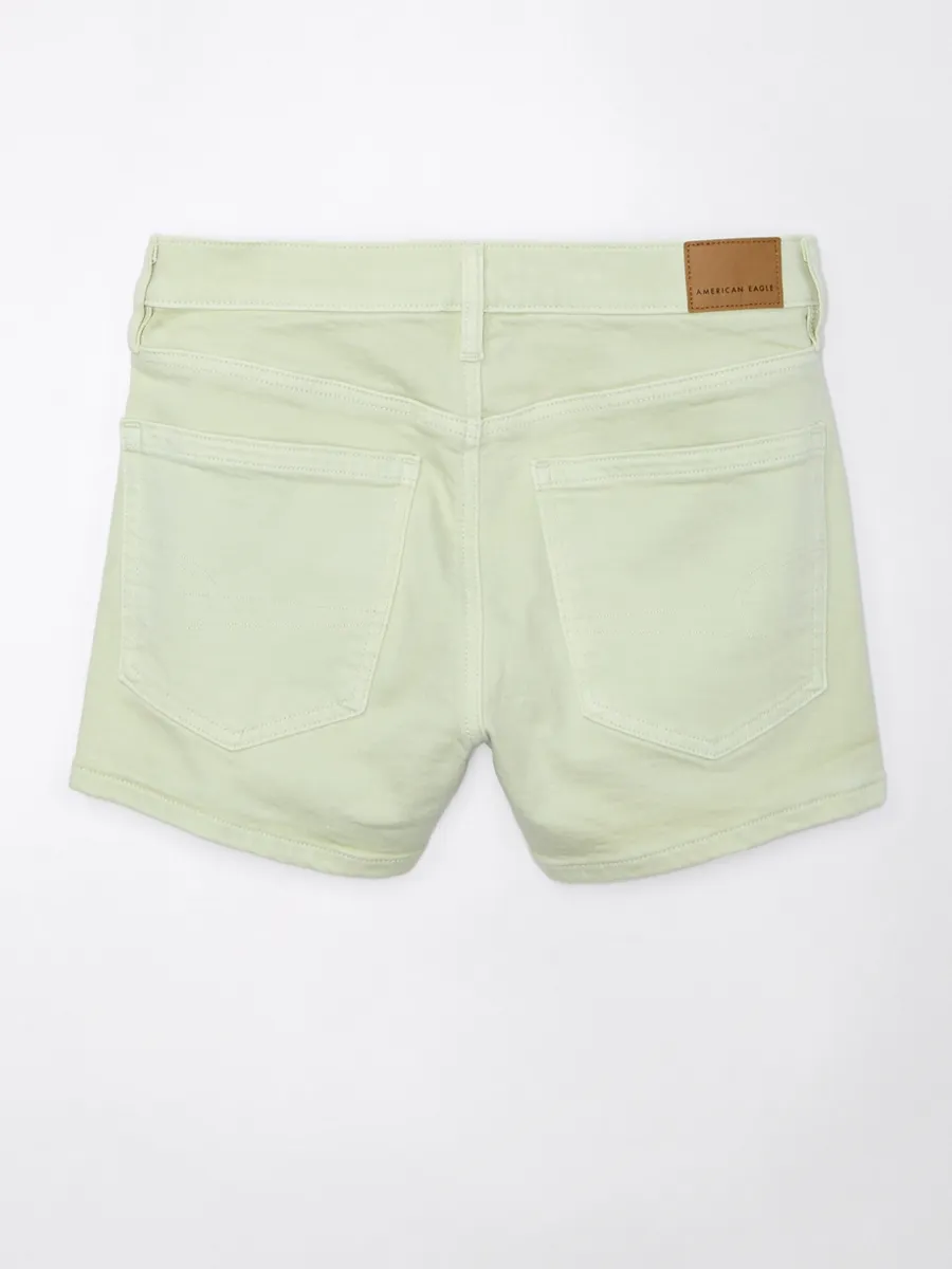 AMERICAN EAGLE WOMEN 7684 PERFECT SHORT 375 GREEN SAND