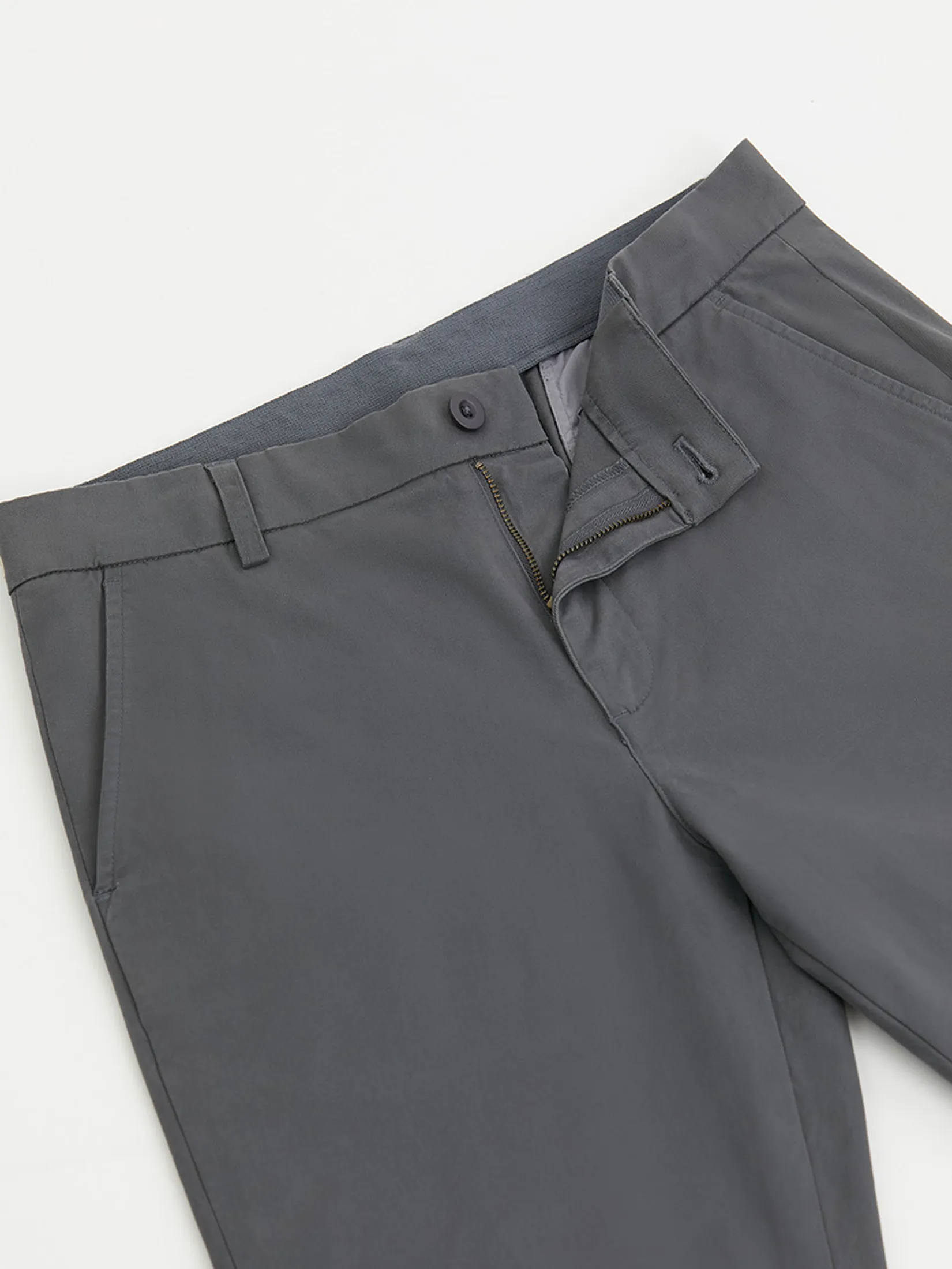 DAPPER Men Slim-Fit Comfort Chino Pants Grey