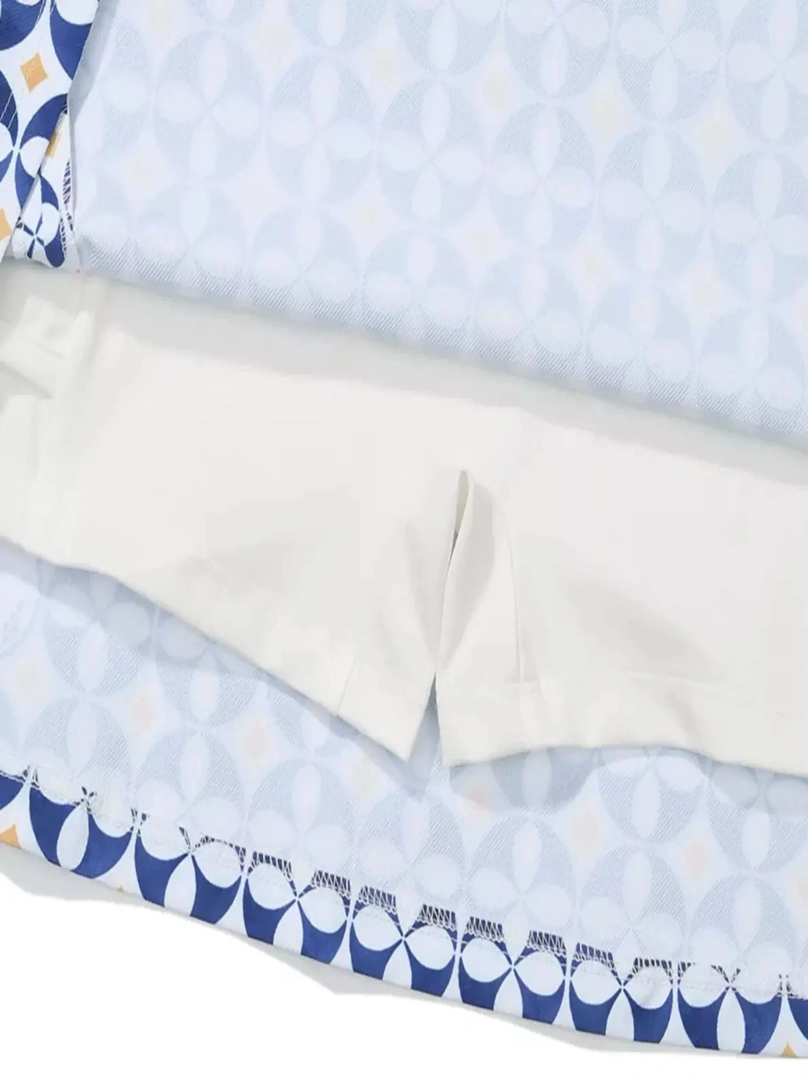 MALBON GOLF ELLA HIGH WAISTED SKIRT IN BLUE MULTI