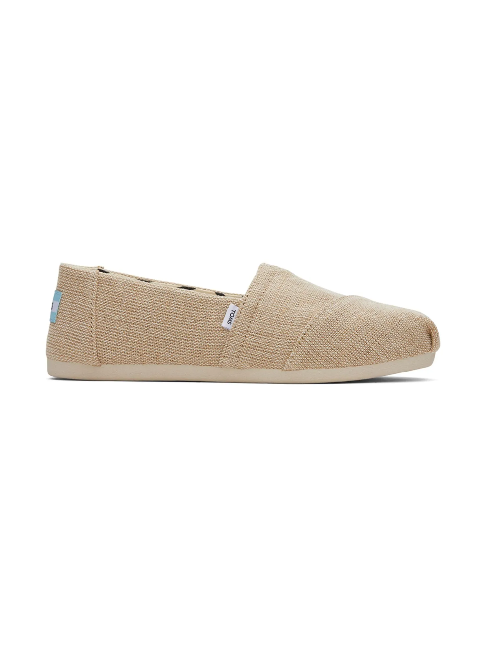 TOMS Women Shoe Slip On Alpargata Natural Undyed Heritage Canvas