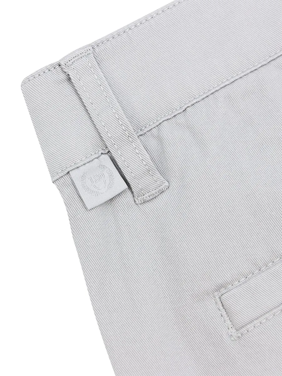 GIORDANO Men's Low rise Slim Taper Super Stretch Pants Moonstone grey