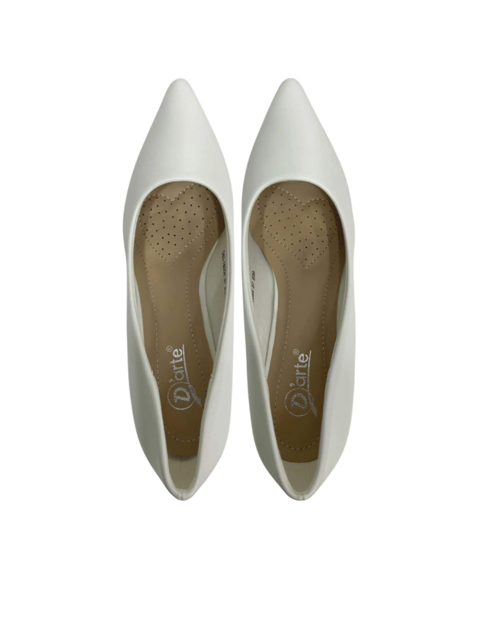 D'ARTE White High-heeled shoes, model D65-18055