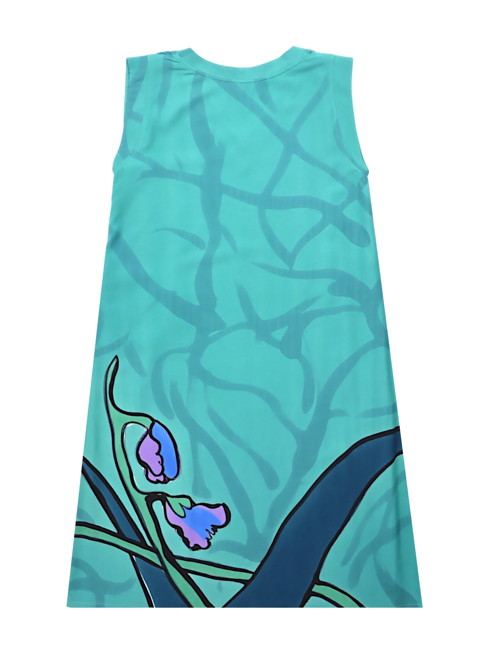 YODYOKO Woman Sleeveless Dress - Green : Swaying in the Gladiolus Garden