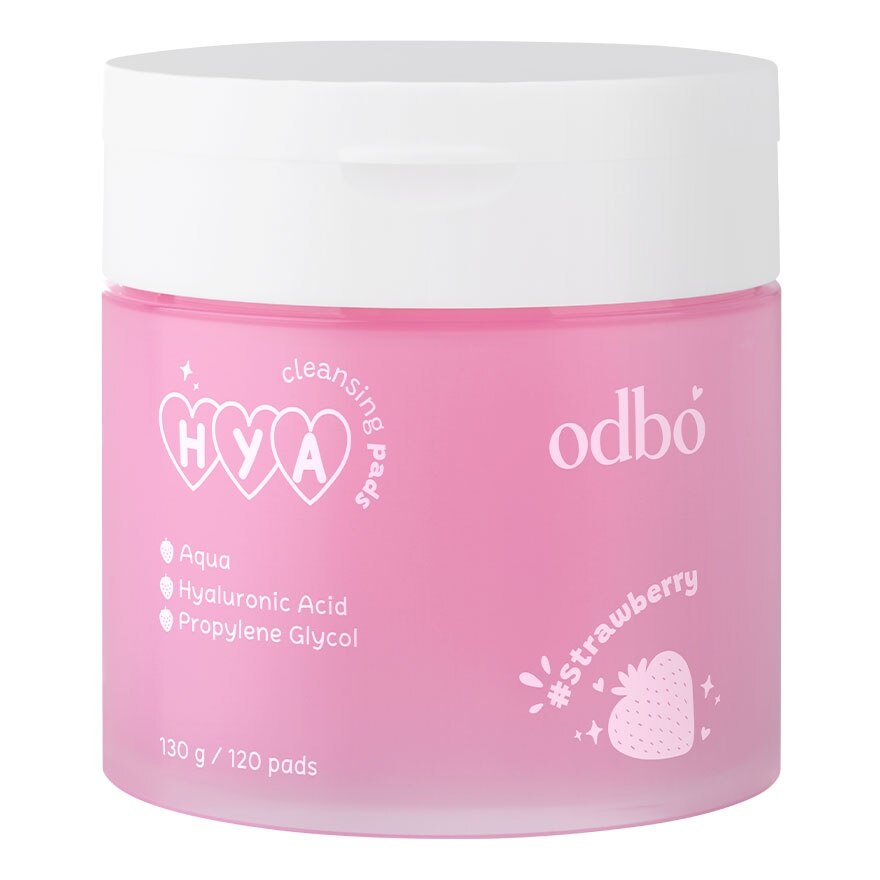 Odbo Hya Cleansing Pads 120 Pads 02 Strawberry Scent