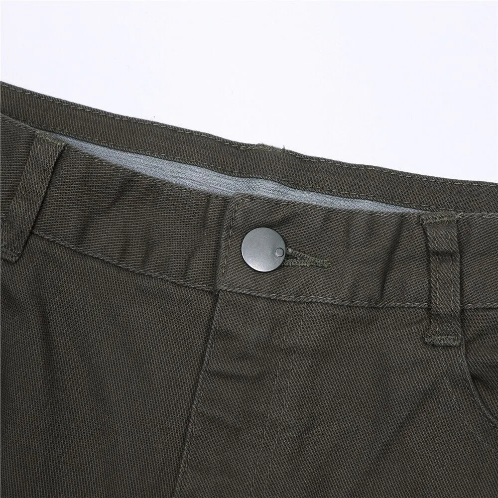 GIORDANO Green Women's 180 Degree Mid Rise Slim Taper Pants