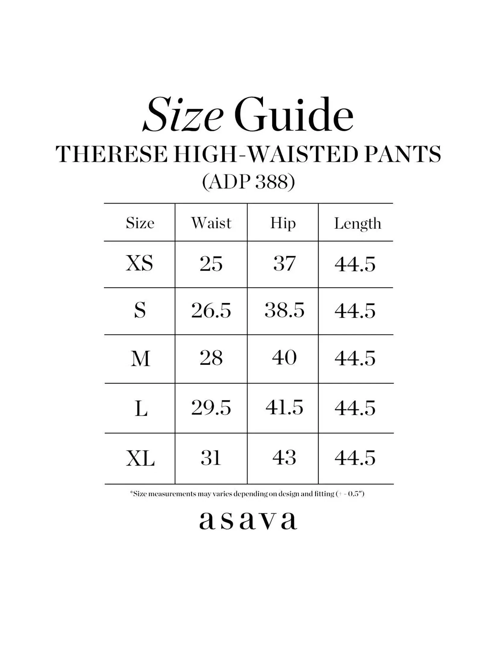 ASAVA ( SS25 )Therese High-Waisted Pants  IVORY