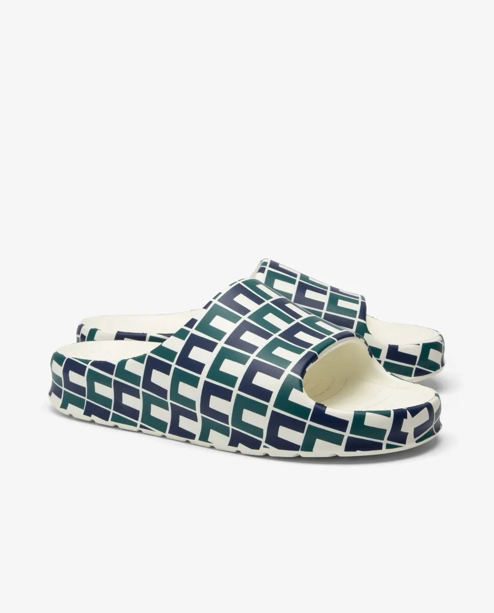 LACOSTE Navy Men’s Serve Slide 2.0 Monogram